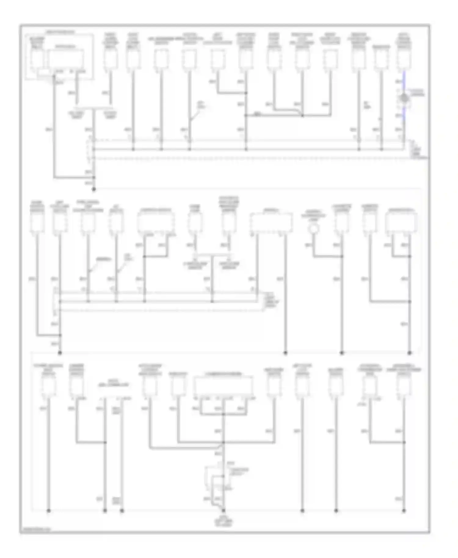 Avenger Dodge I (1994-2000): Ground distribution circuit (2 of 3)