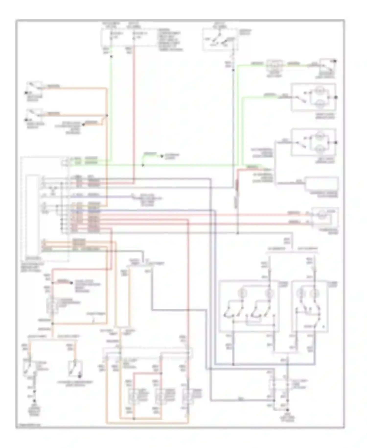 Avenger Dodge I (1994-2000): Courtesy lamp circuit