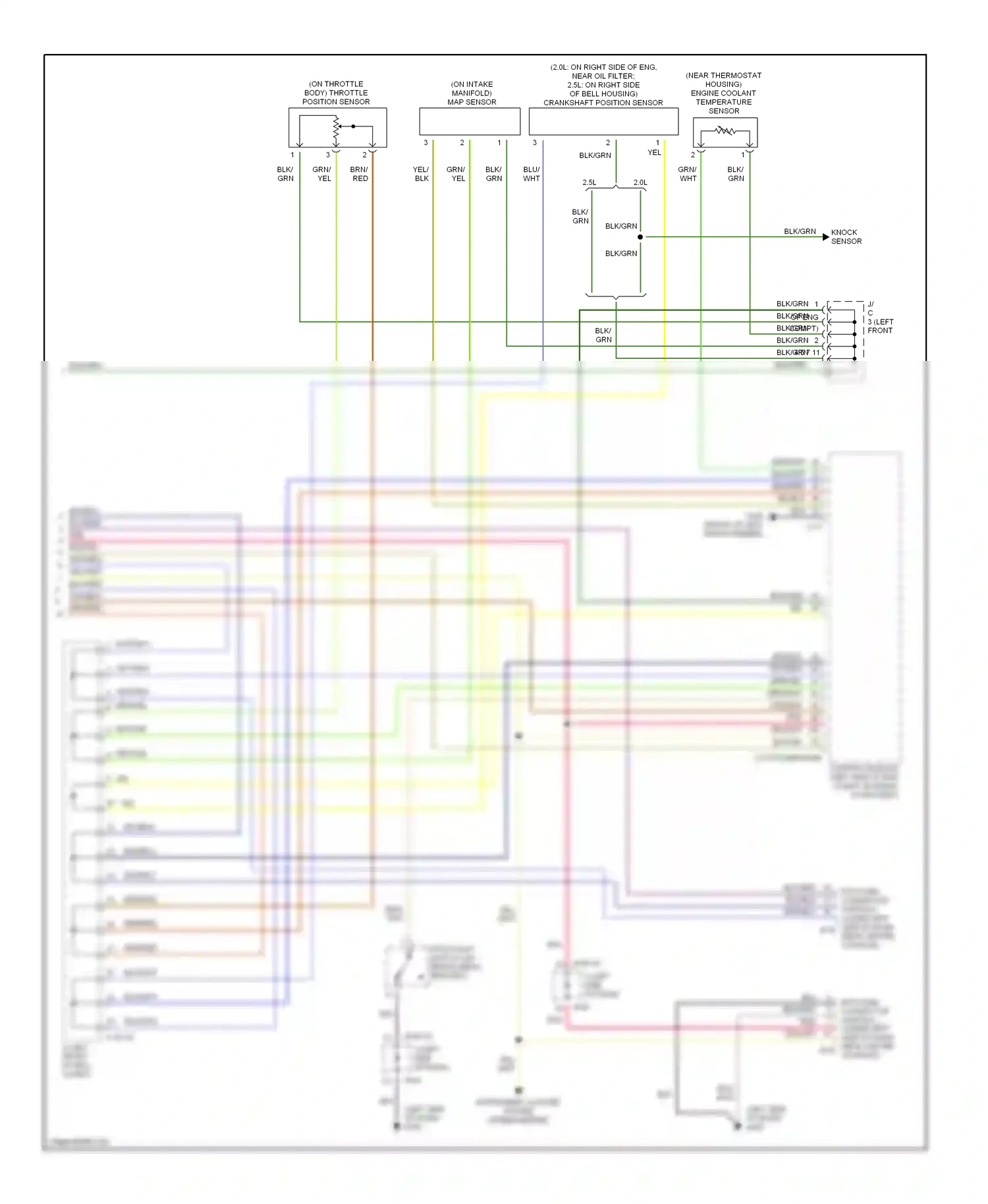 Dodge Avenger I (1994-2000) 2.0l wiring diagram  (2 of 2)