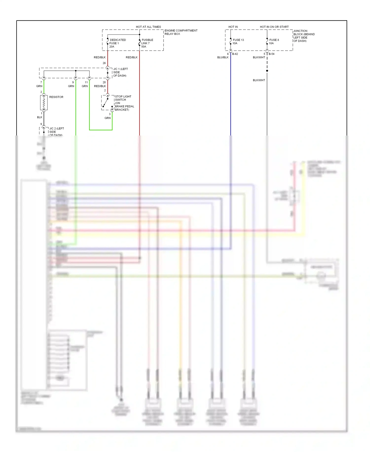 Dodge Avenger I (1994-2000) abs indicator wiring diagram  (1 of 1)