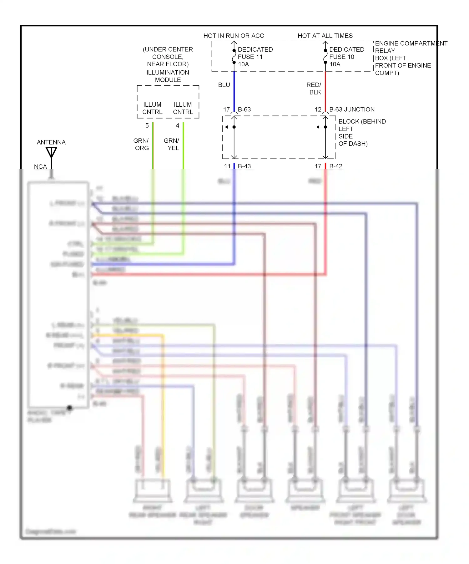 Dodge Avenger I (1994-2000) blk wiring diagram  (47 of 56)