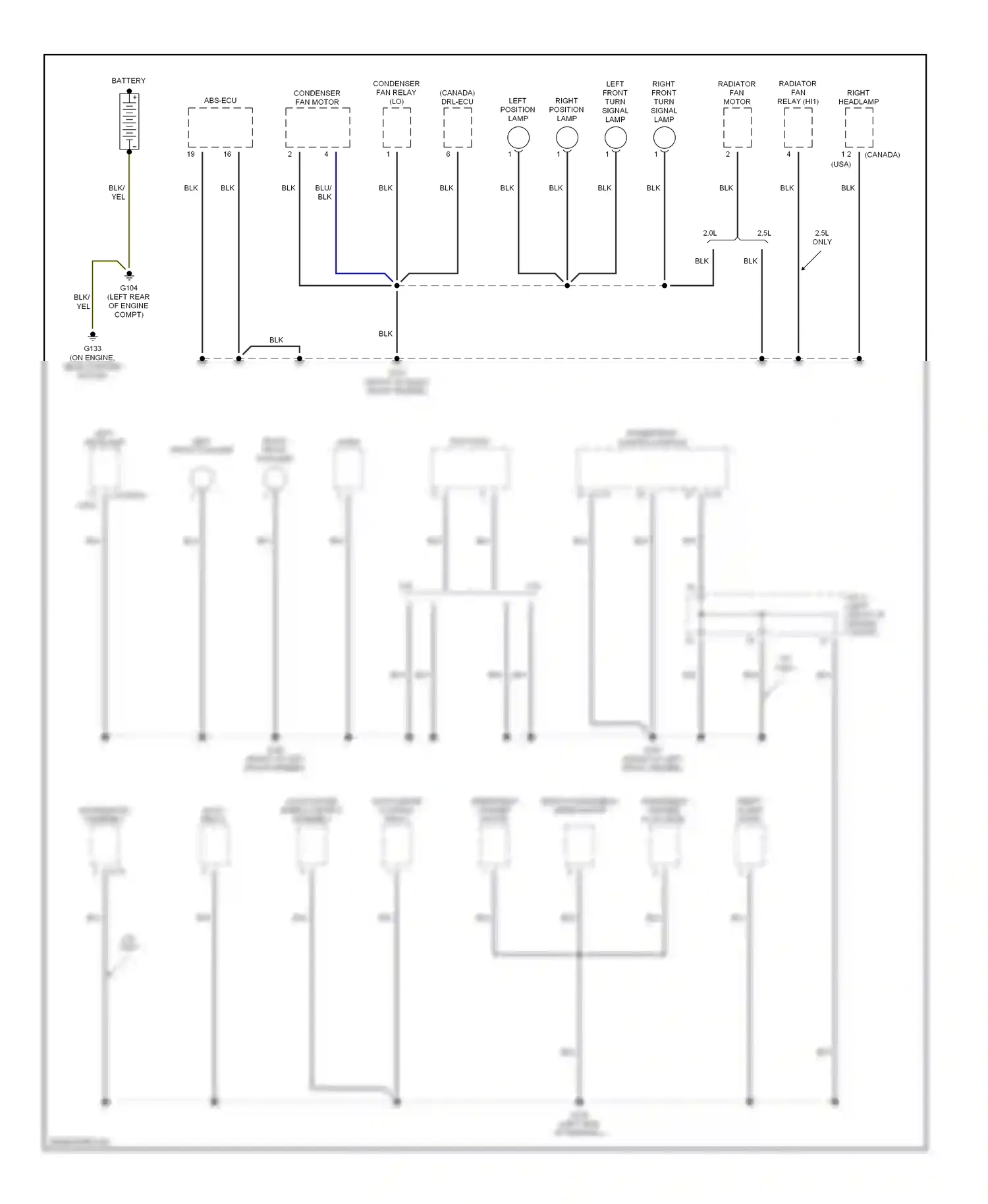 Dodge Avenger I (1994-2000) blu wiring diagram  (18 of 42)