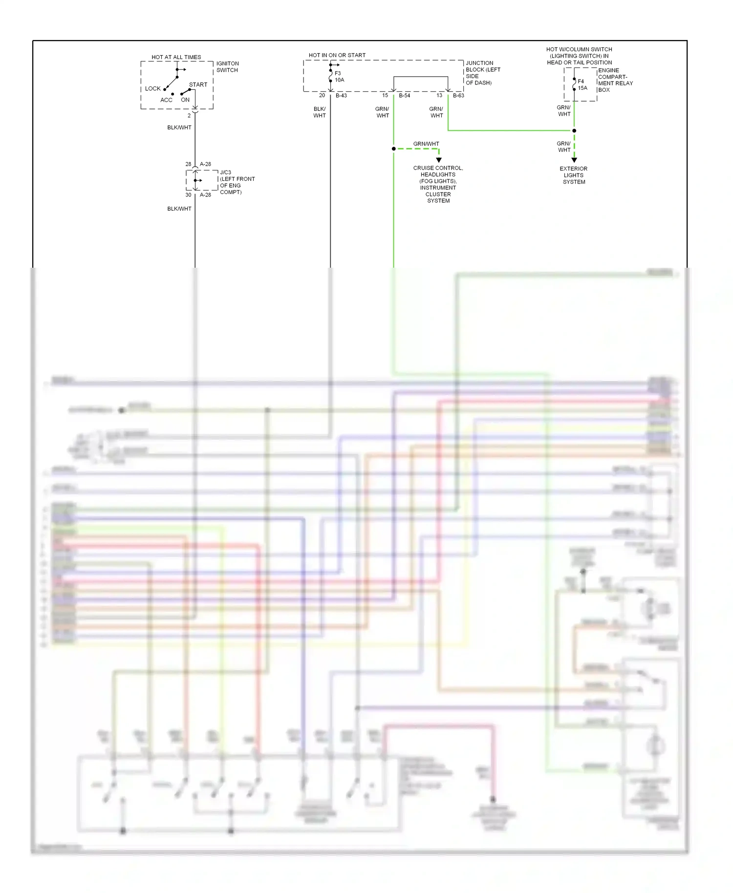 Dodge Avenger I (1994-2000) blu/red wiring diagram  (17 of 20)
