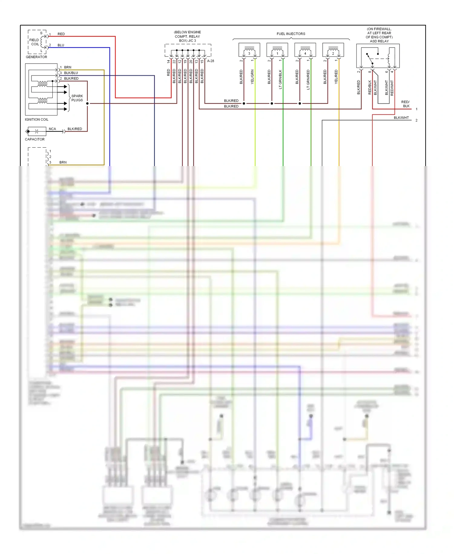 Dodge Avenger I (1994-2000) generator wiring diagram  (3 of 4)