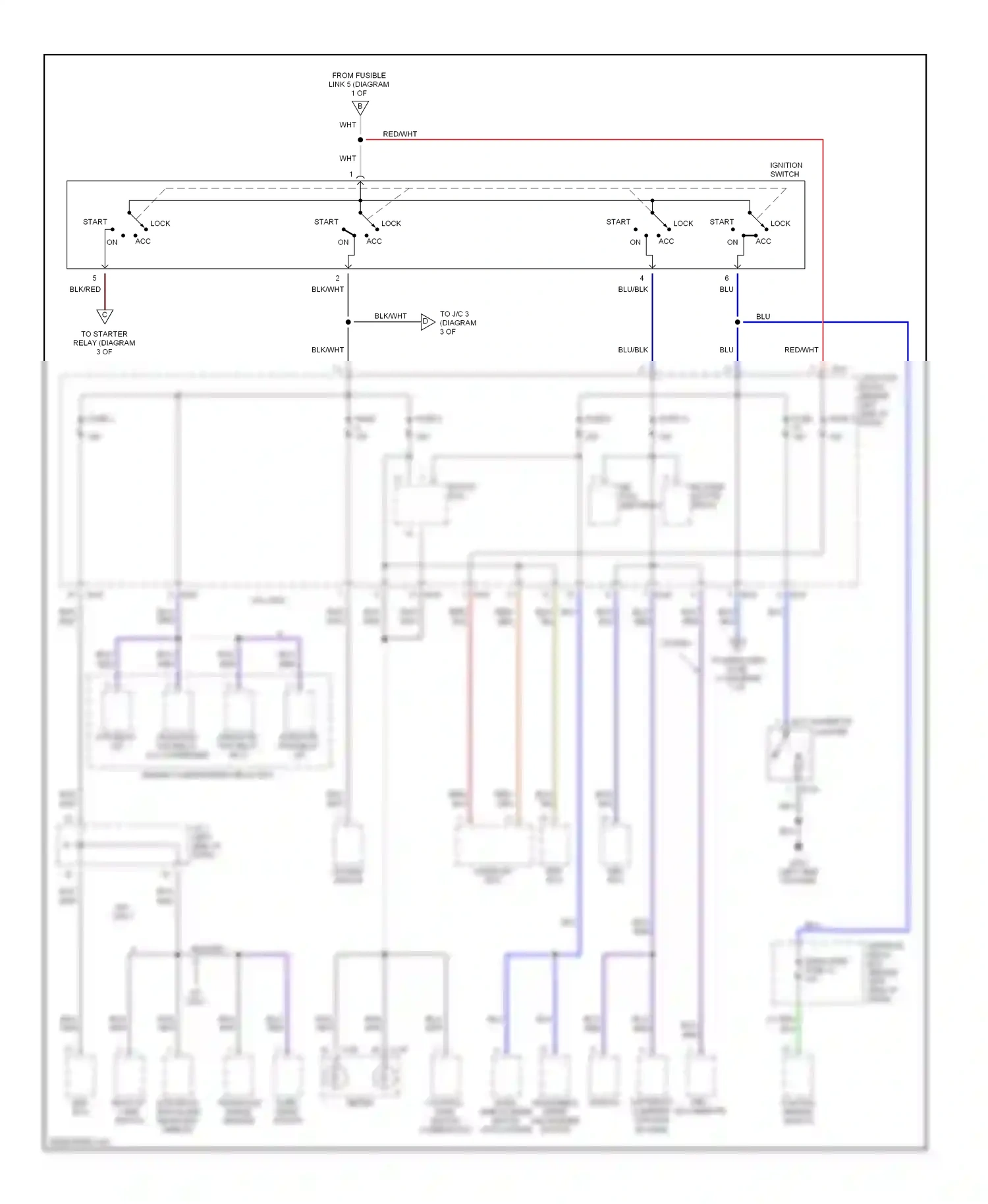 Dodge Avenger I (1994-2000) lock wiring diagram  (8 of 17)