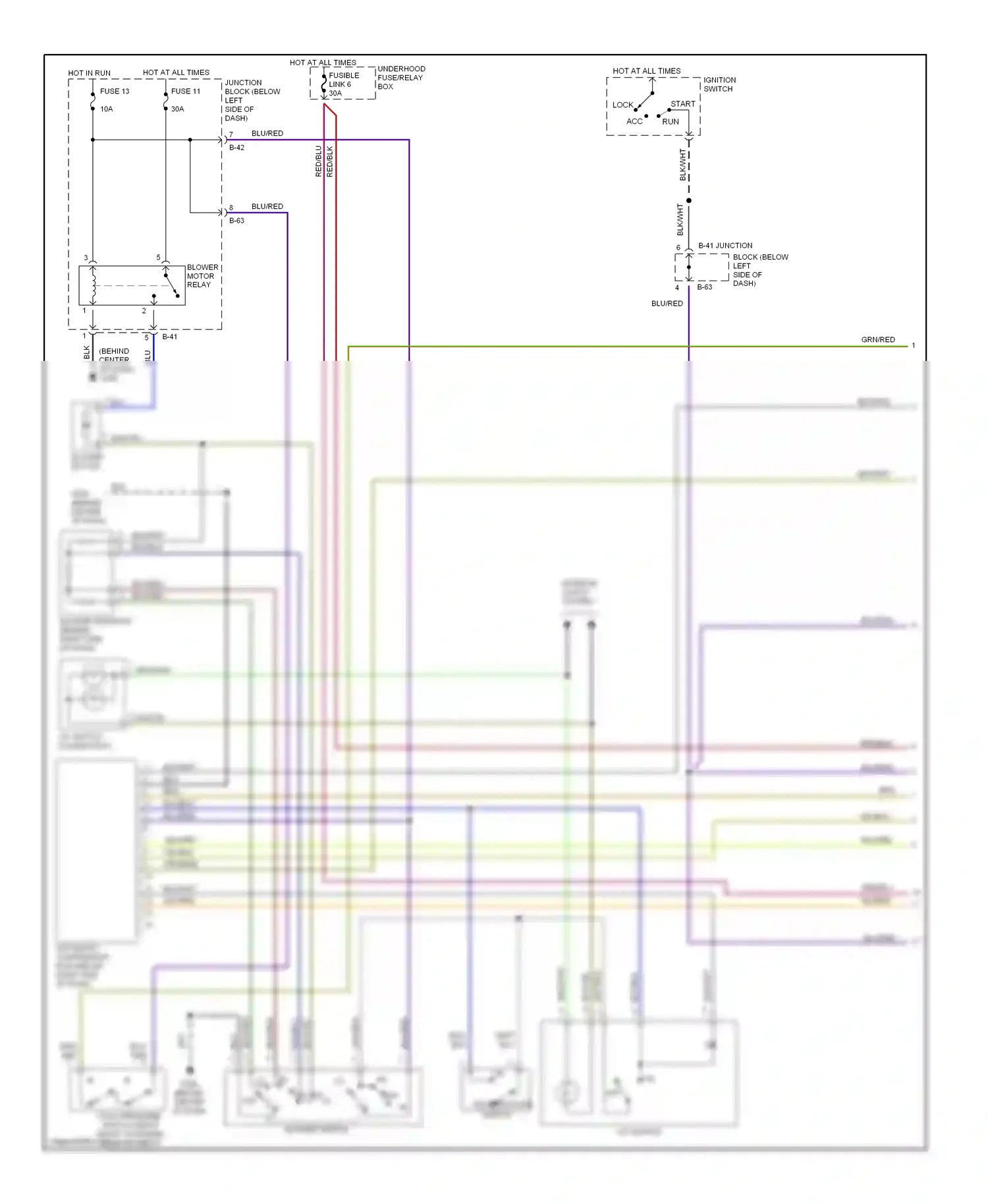 Dodge Avenger I (1994-2000) red wiring diagram  (1 of 36)