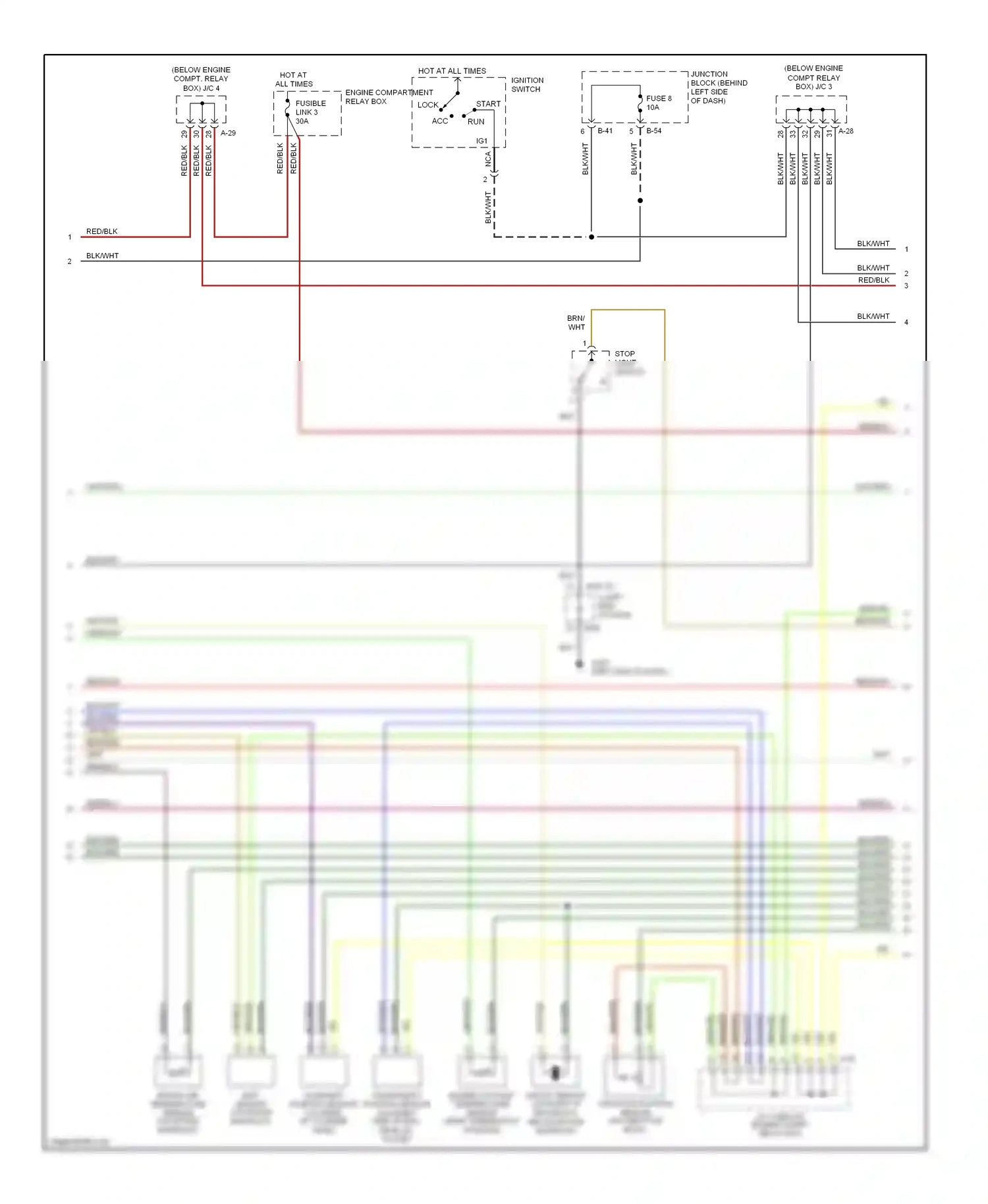 Dodge Avenger I (1994-2000) red/blu wiring diagram  (16 of 22)