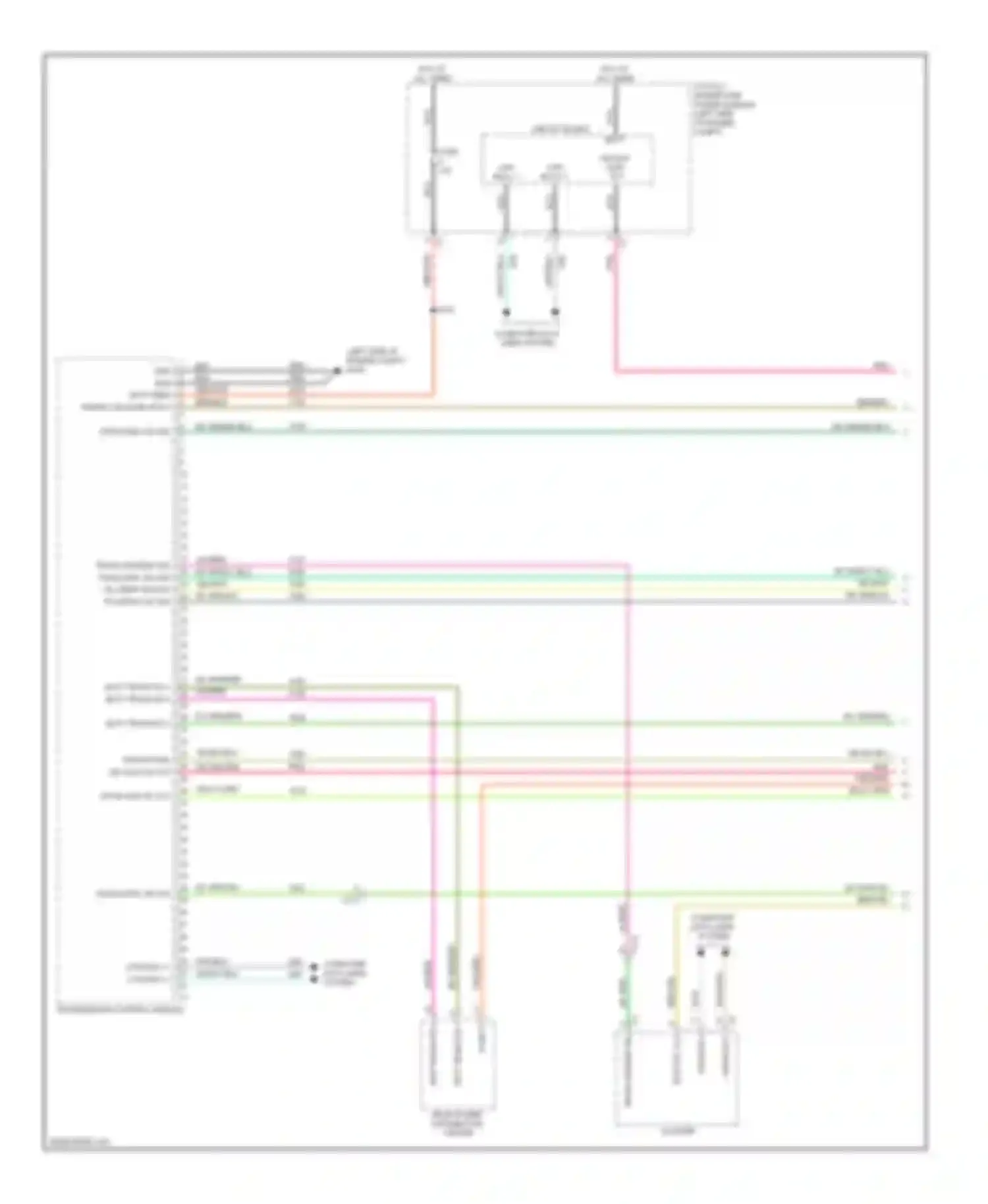 Avenger Dodge II facelift (2011-2014): Transmission circuit, 6 speed with dual clutch (1 of 3)