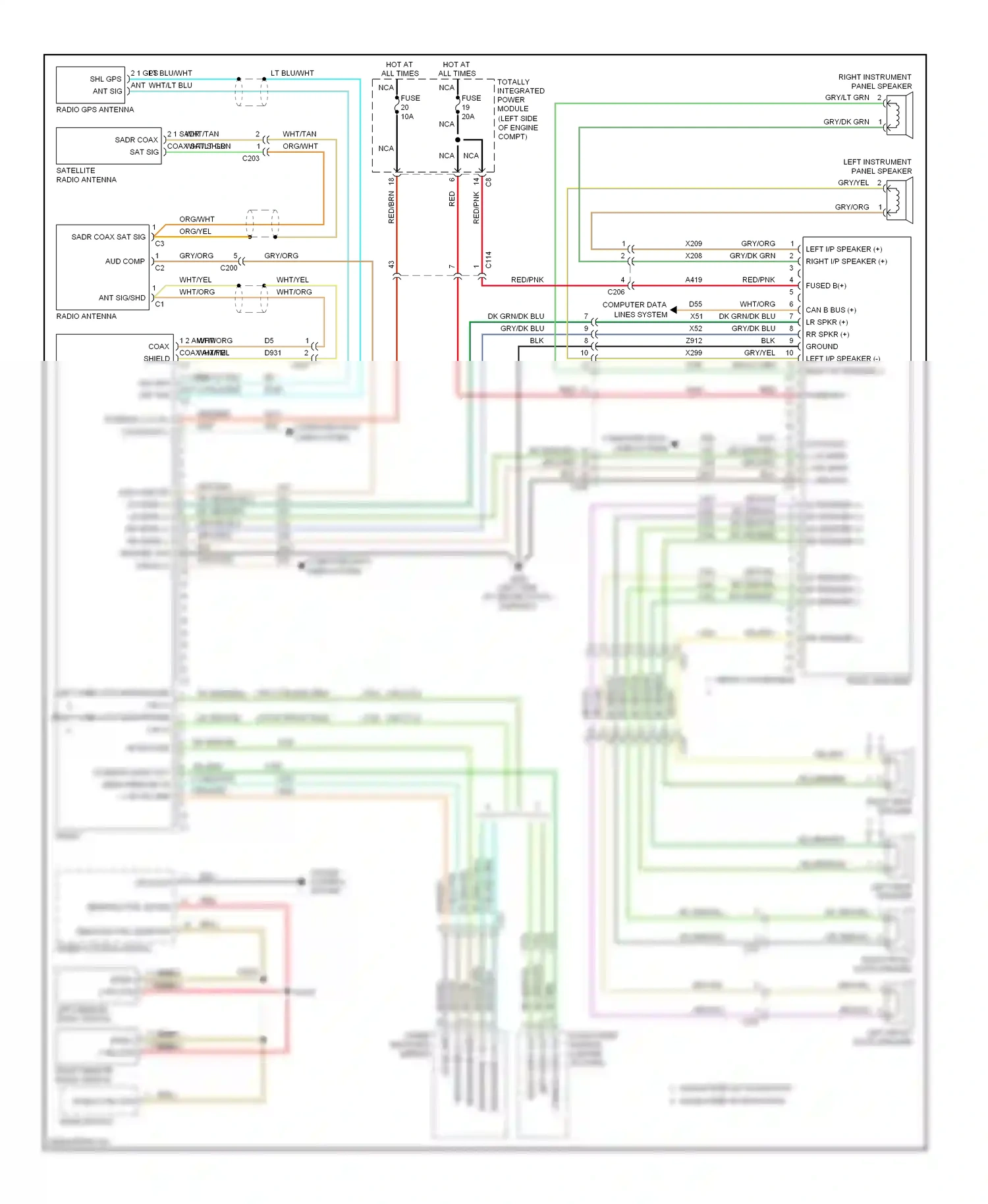 Dodge Avenger II facelift (2011-2014) computer data lines system wiring diagram  (29 of 50)