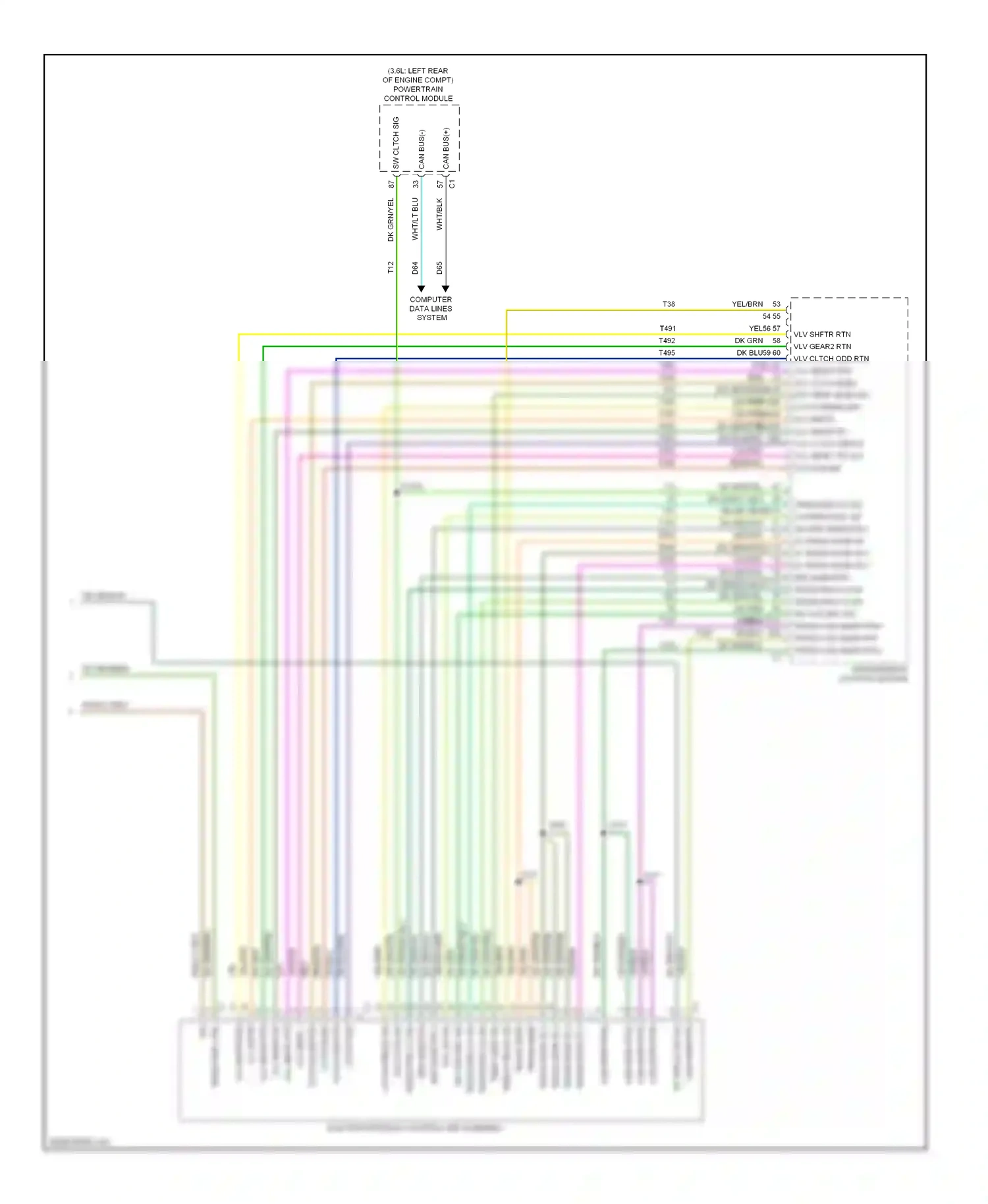 Dodge Avenger II facelift (2011-2014) computer data lines system wiring diagram  (48 of 50)