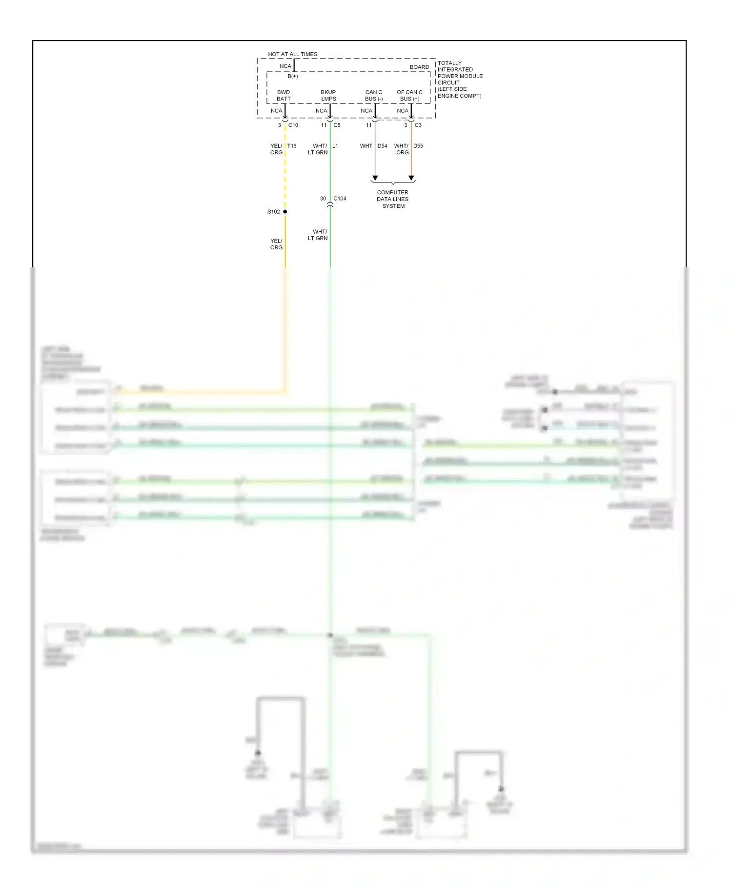 Dodge Avenger II facelift (2011-2014) computer data lines system wiring diagram  (21 of 50)