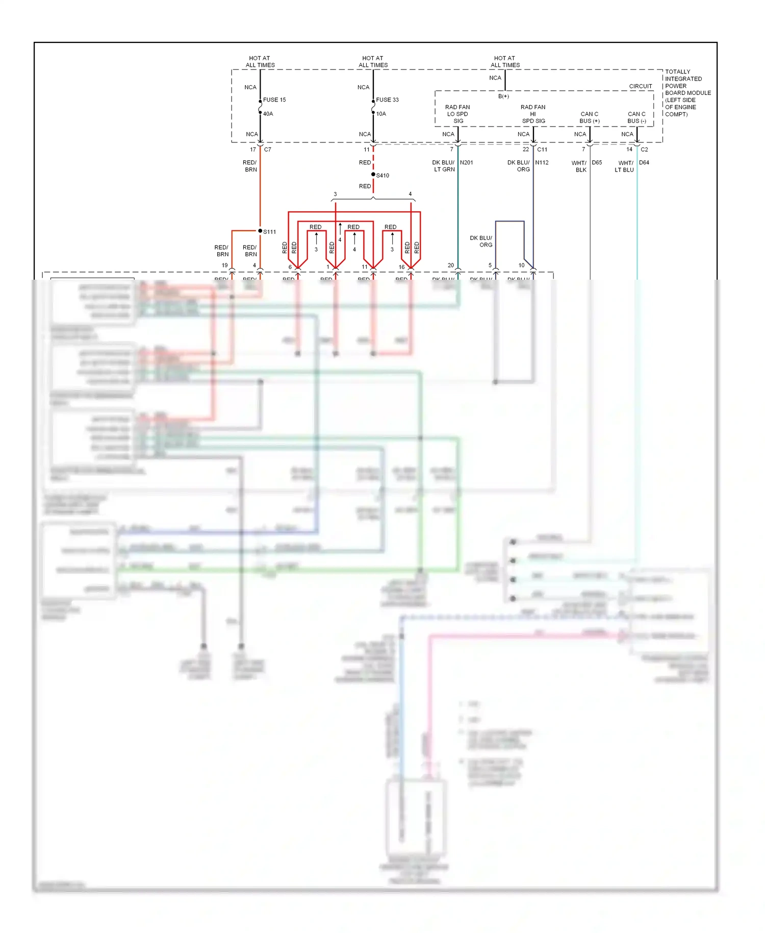 Dodge Avenger II facelift (2011-2014) computer data lines system wiring diagram  (8 of 50)