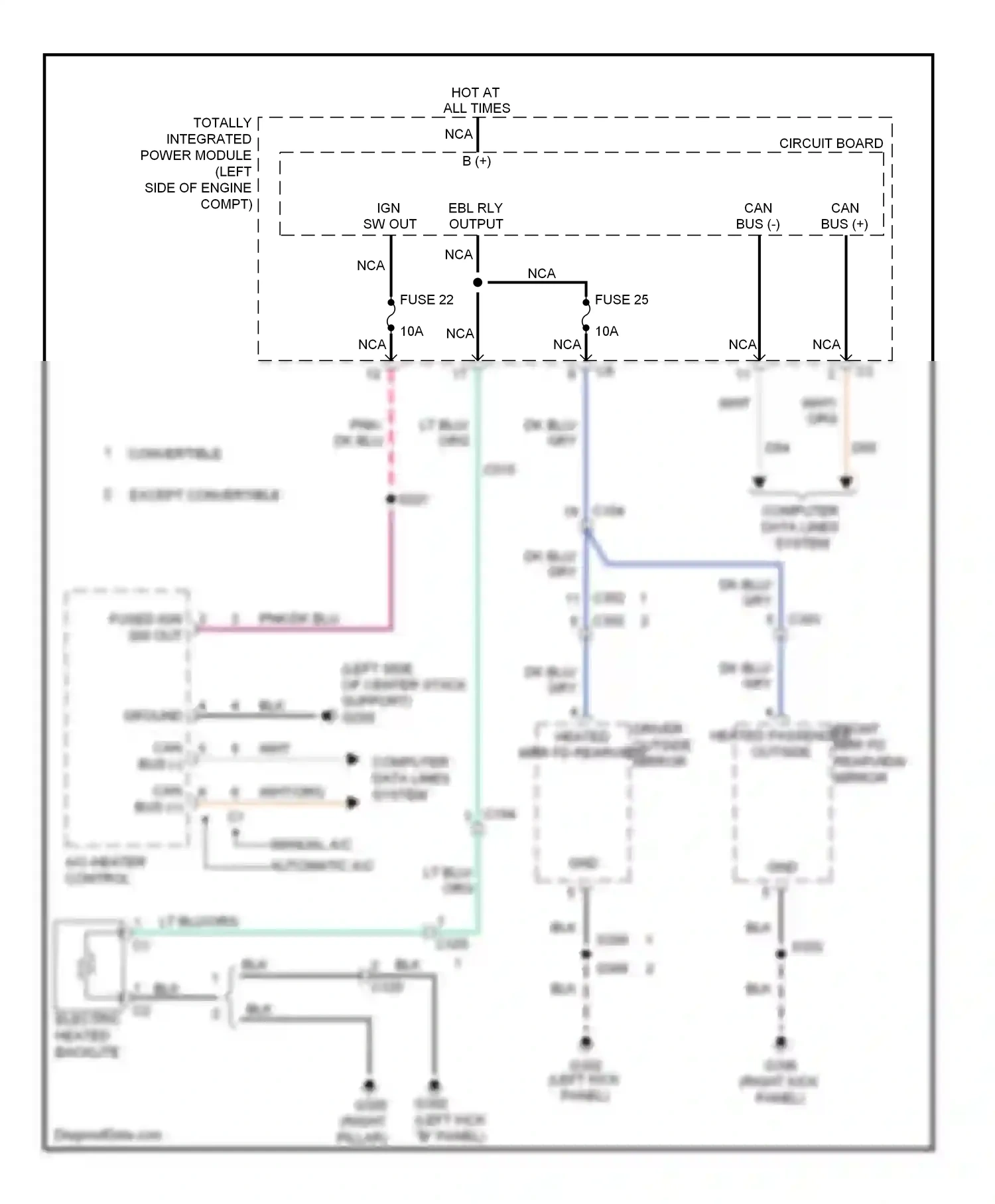 Dodge Avenger II facelift (2011-2014) computer data lines system wiring diagram  (14 of 50)