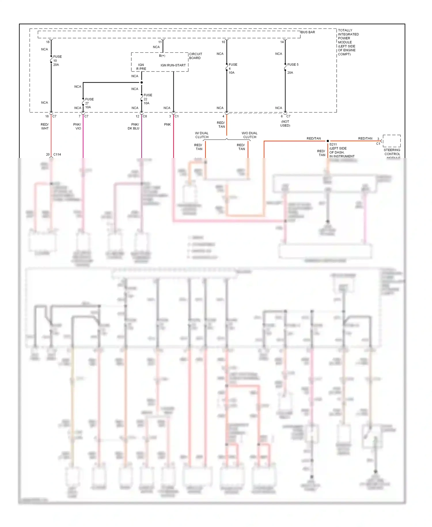 Dodge Avenger II facelift (2011-2014) driver door module wiring diagram  (5 of 7)