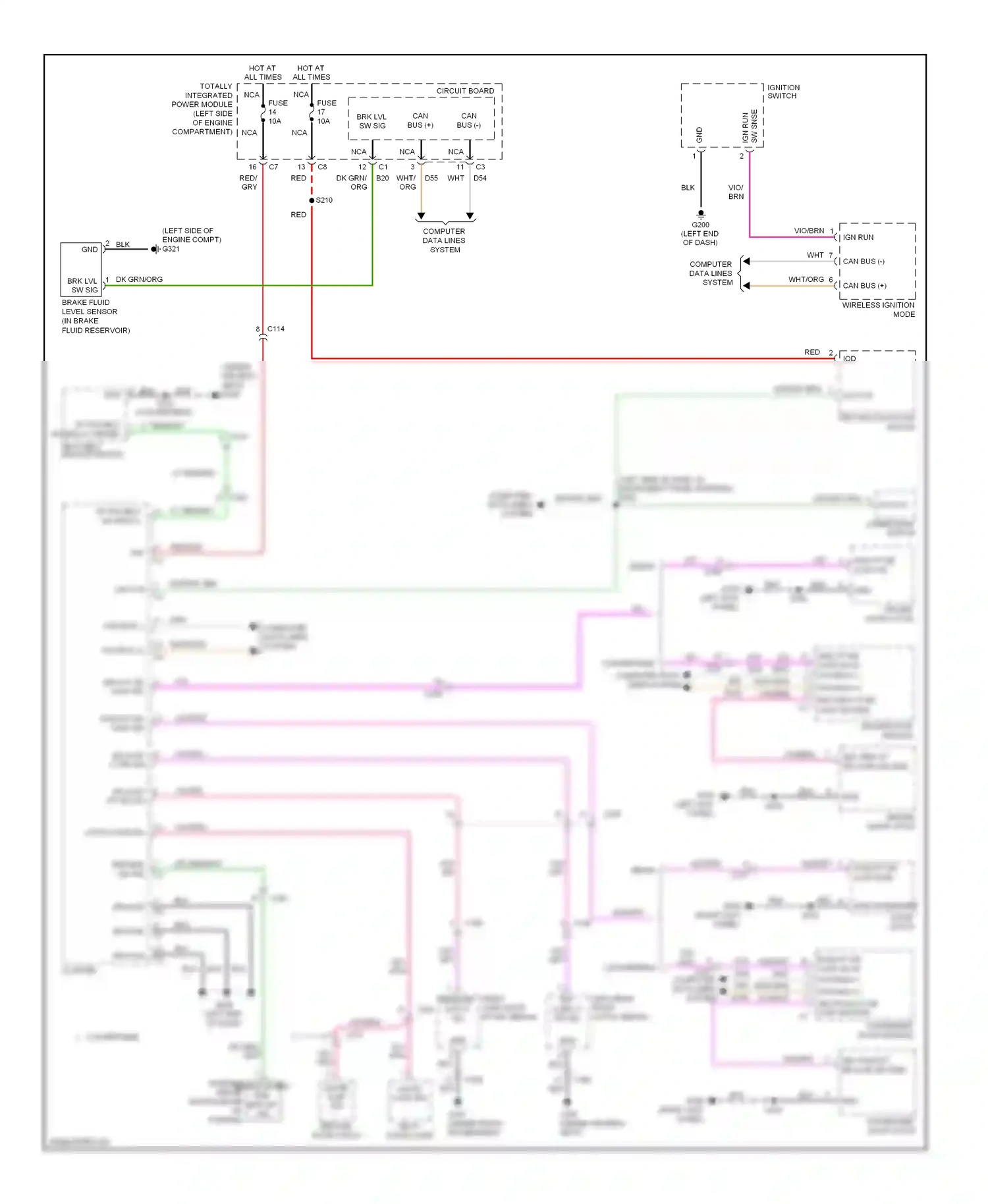 Dodge Avenger II facelift (2011-2014) driver door module wiring diagram  (2 of 7)