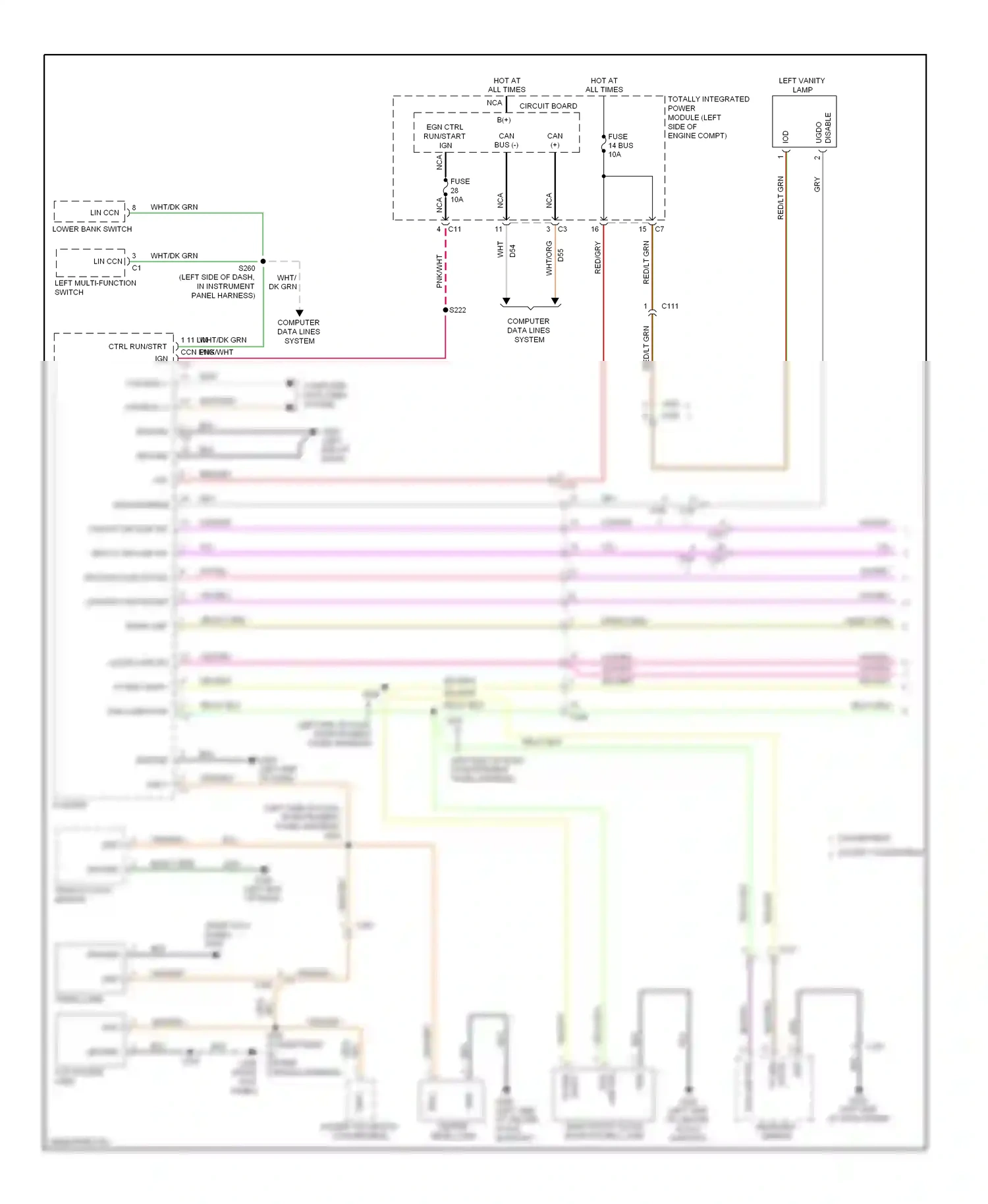 Dodge Avenger II facelift (2011-2014) egn ctrl run/start ign wiring diagram  (1 of 1)