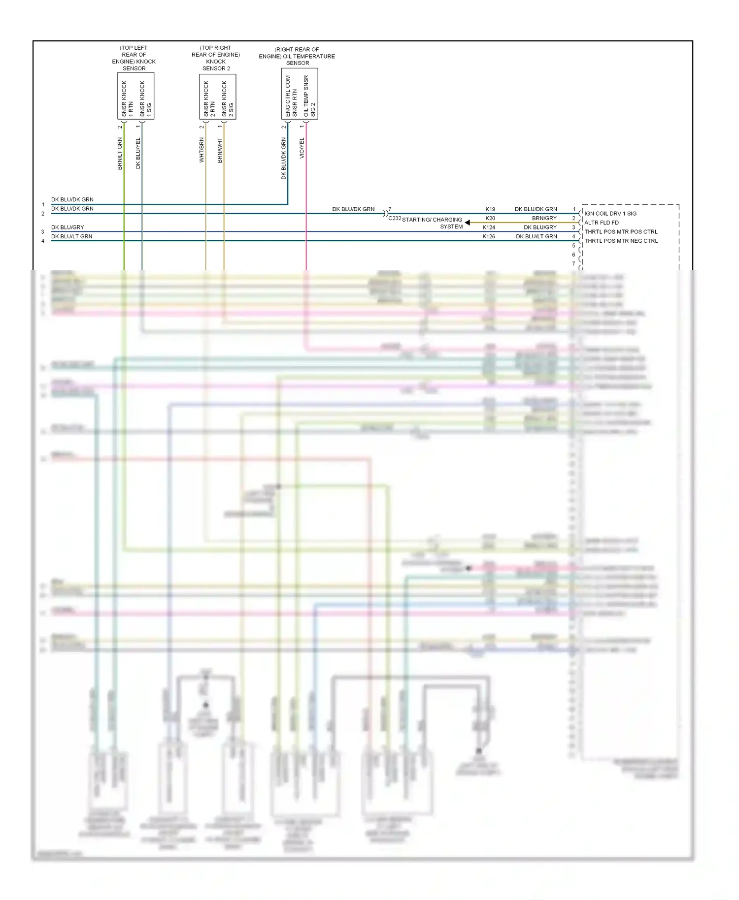 Dodge Avenger II facelift (2011-2014) engine compt) wiring diagram  (1 of 1)
