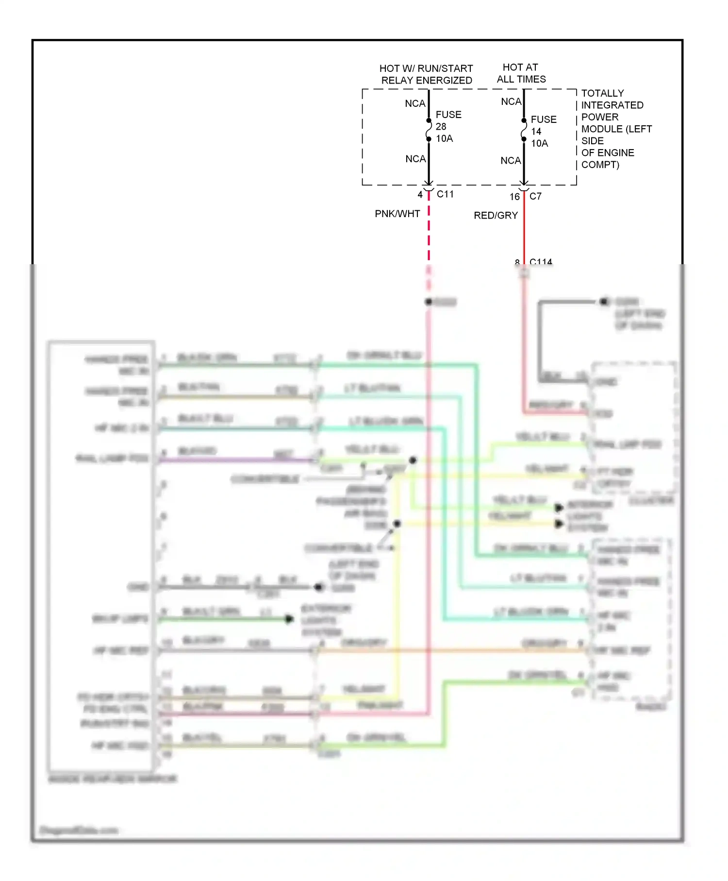 Dodge Avenger II facelift (2011-2014) hf mic ref wiring diagram  (1 of 3)