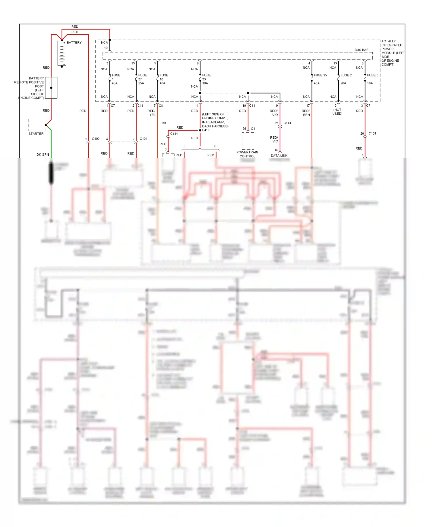 Dodge Avenger II facelift (2011-2014) left analog multi-function clock switch module wiring diagram  (1 of 1)