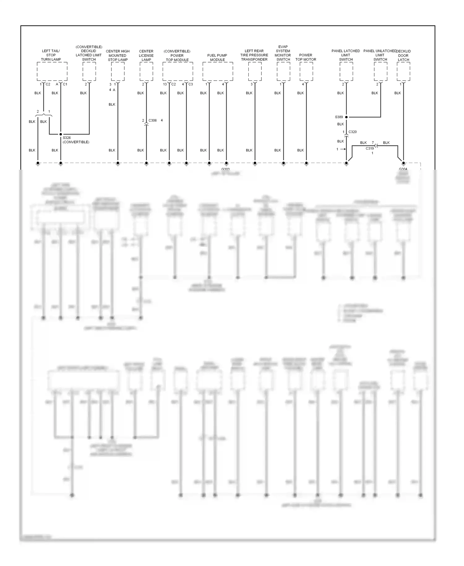 Dodge Avenger II facelift (2011-2014) panel latched limit switch wiring diagram  (1 of 1)