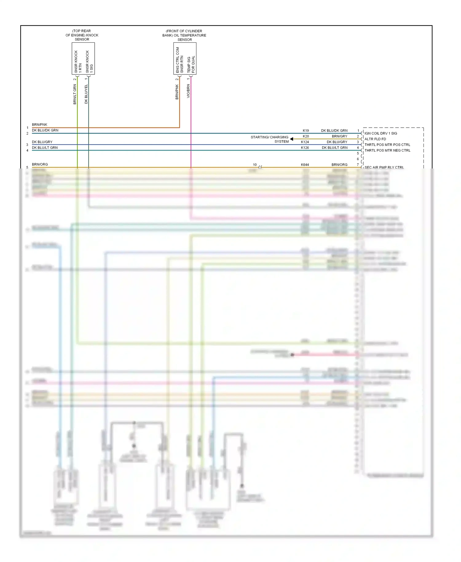 Dodge Avenger II facelift (2011-2014) powertrain control module wiring diagram  (10 of 13)