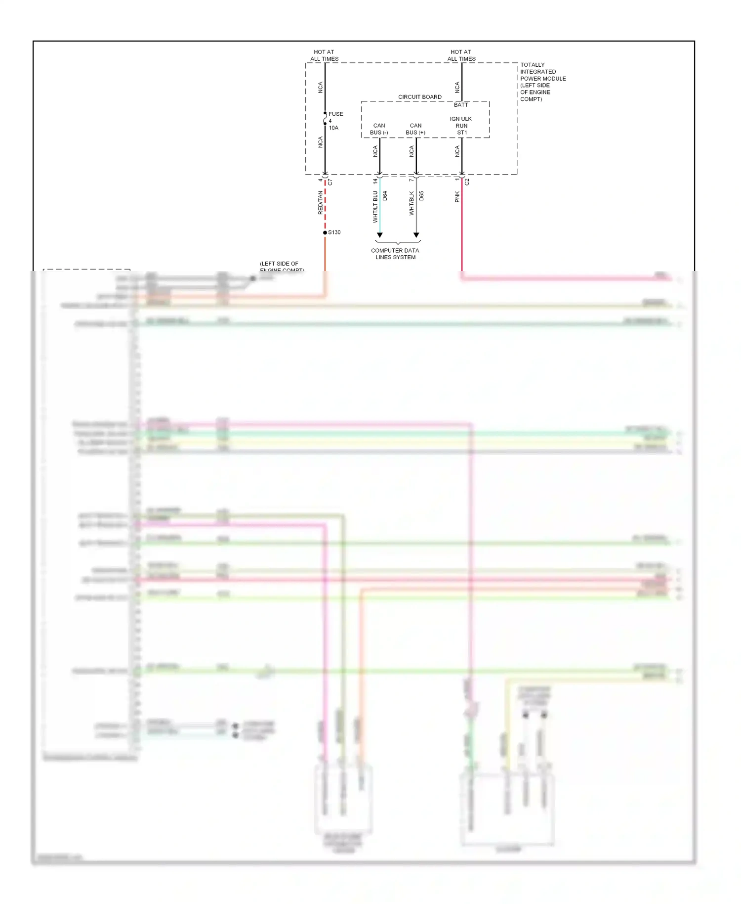 Dodge Avenger II facelift (2011-2014) transmission control module wiring diagram  (2 of 3)