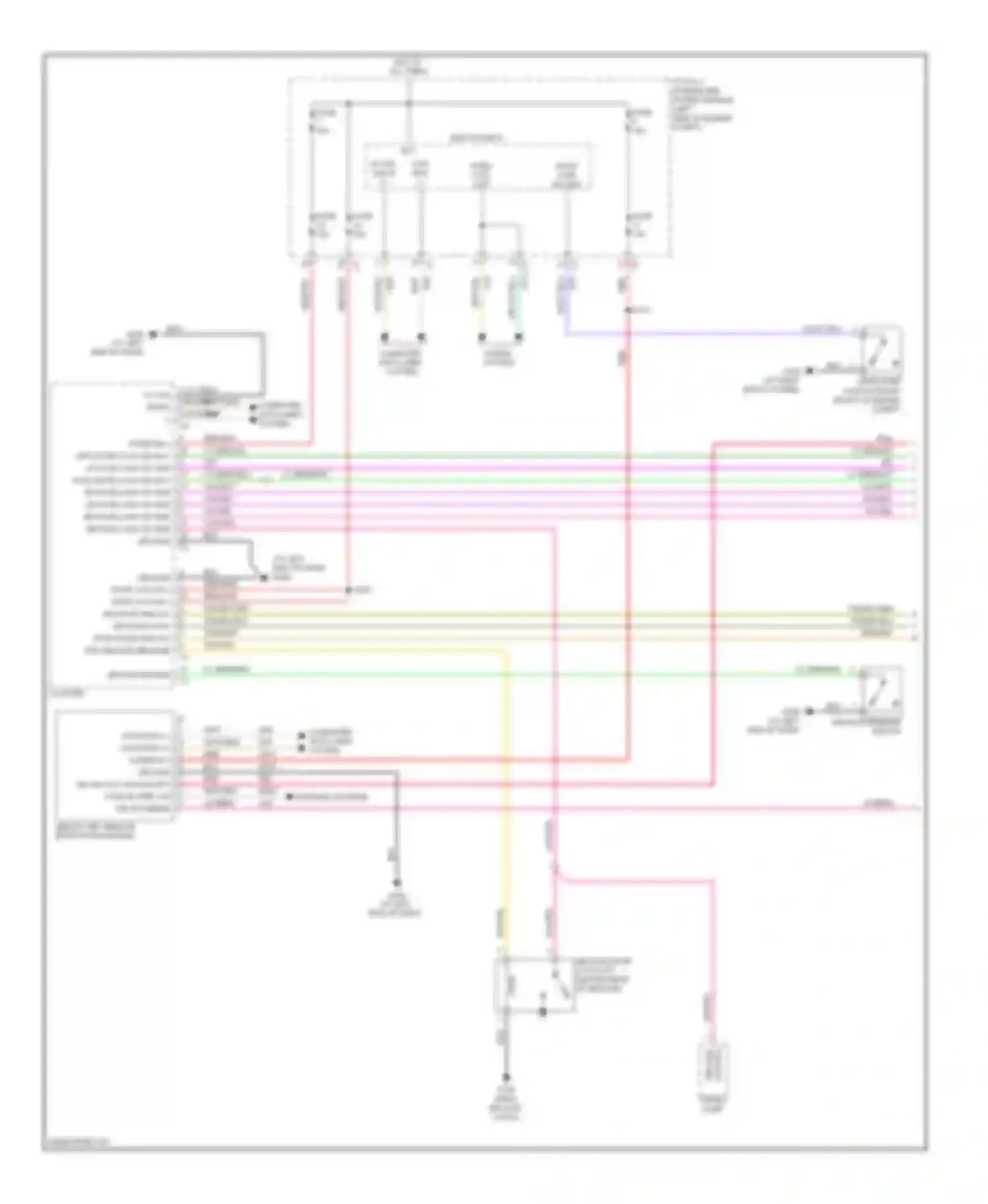 Avenger Dodge II (2007-2010): Anti-theft circuit (1 of 2)
