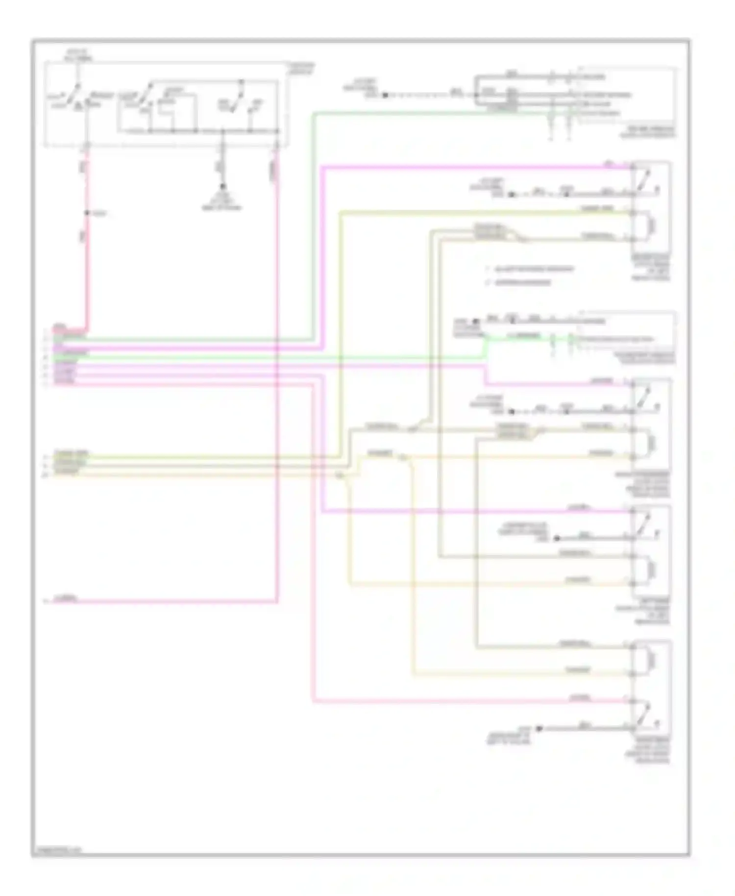 Avenger Dodge II (2007-2010): Anti-theft circuit (2 of 2)