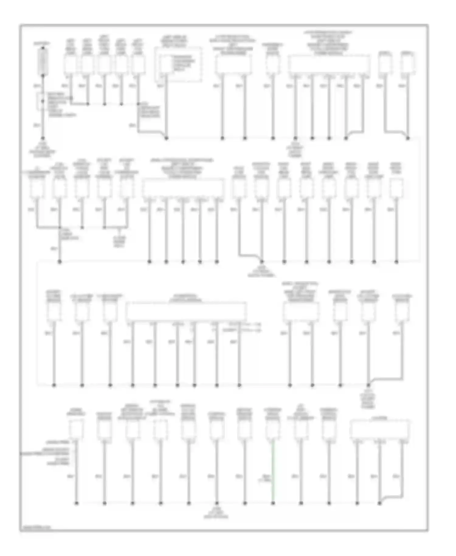 Avenger Dodge II (2007-2010): Ground distribution circuit (1 of 3)