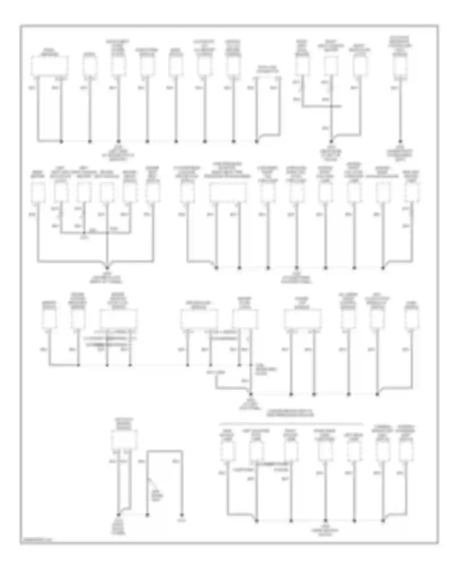 Avenger Dodge II (2007-2010): Ground distribution circuit (2 of 3)