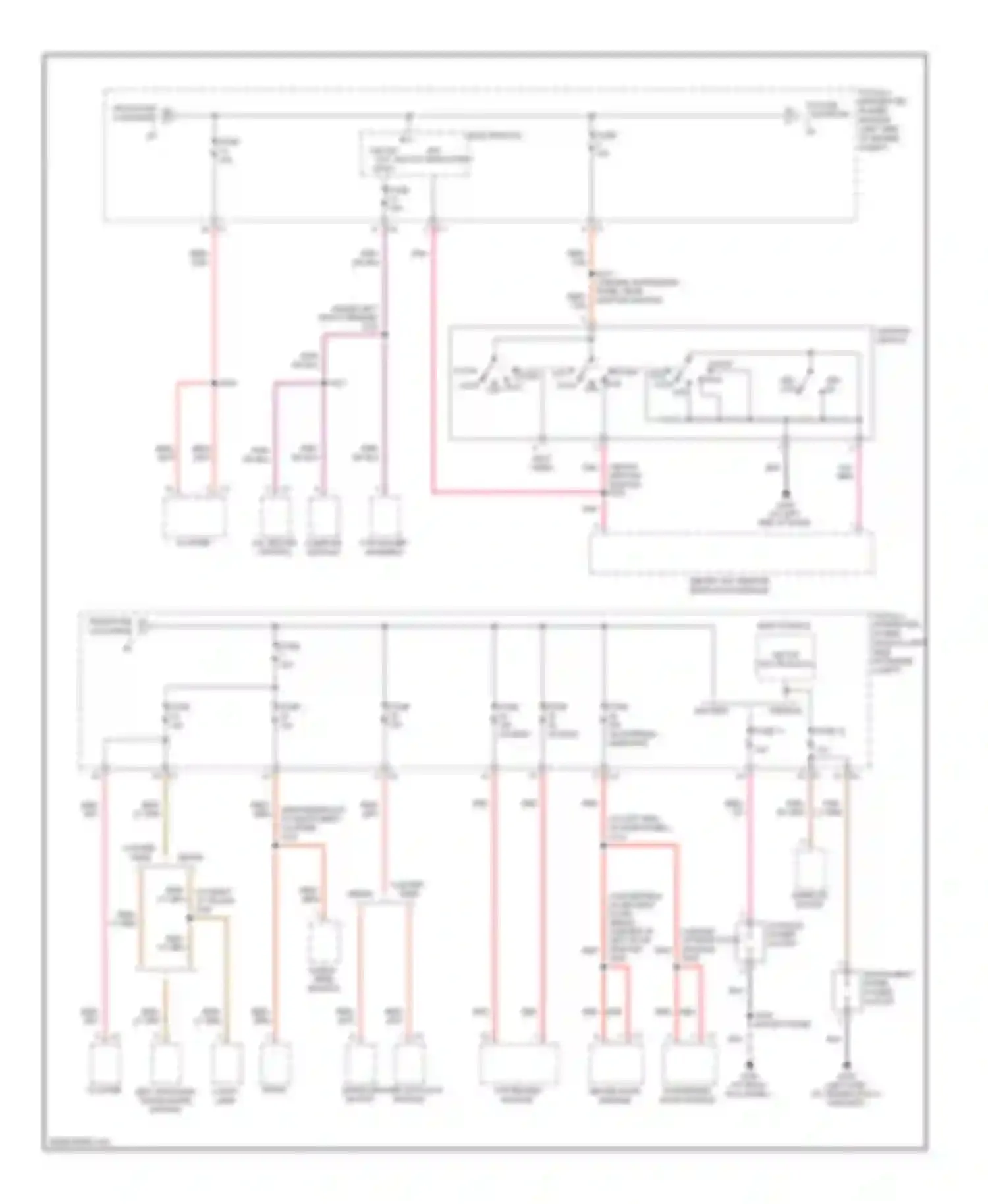 Avenger Dodge II (2007-2010): Power distribution circuit (2 of 3)