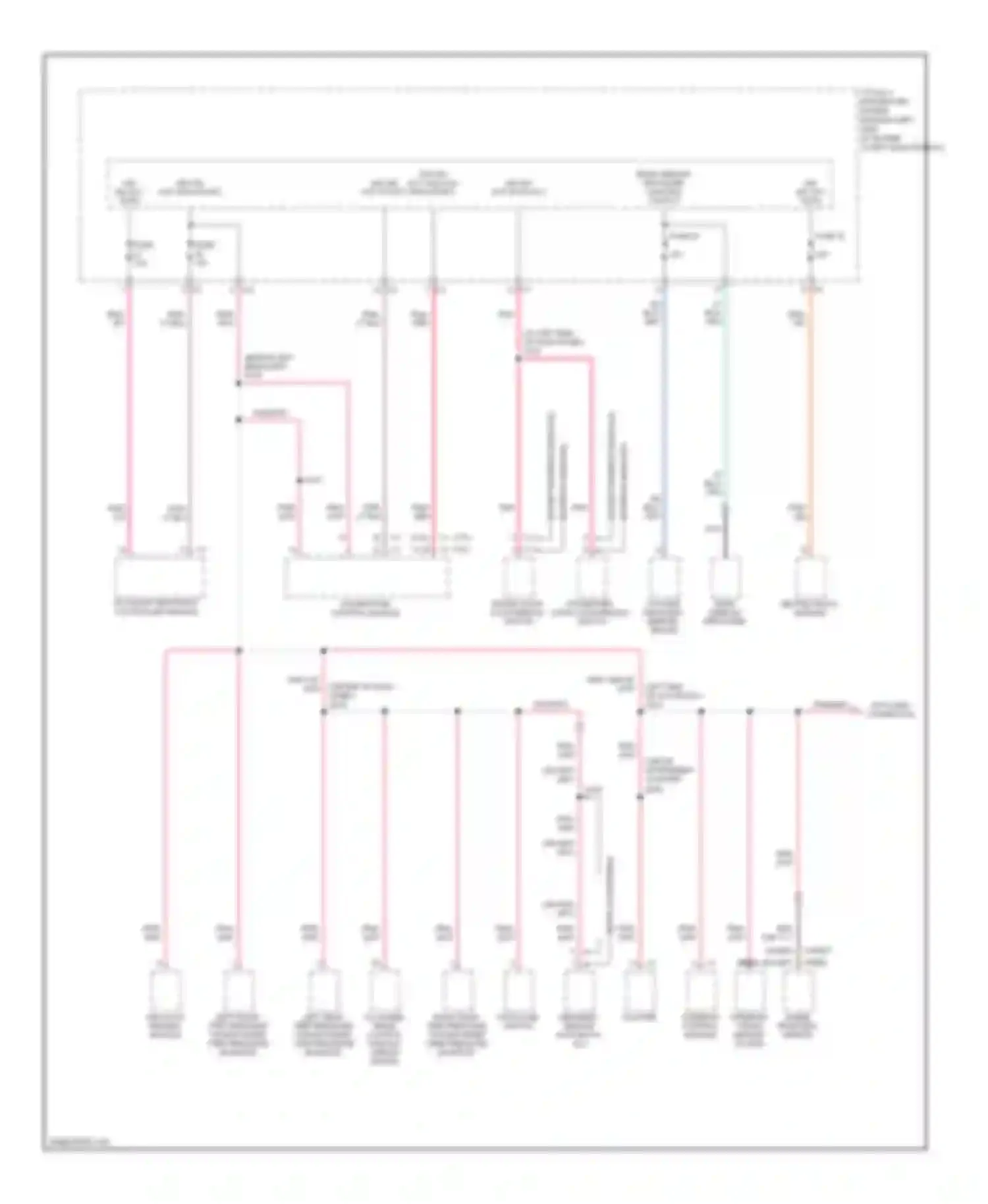 Avenger Dodge II (2007-2010): Power distribution circuit (3 of 3)