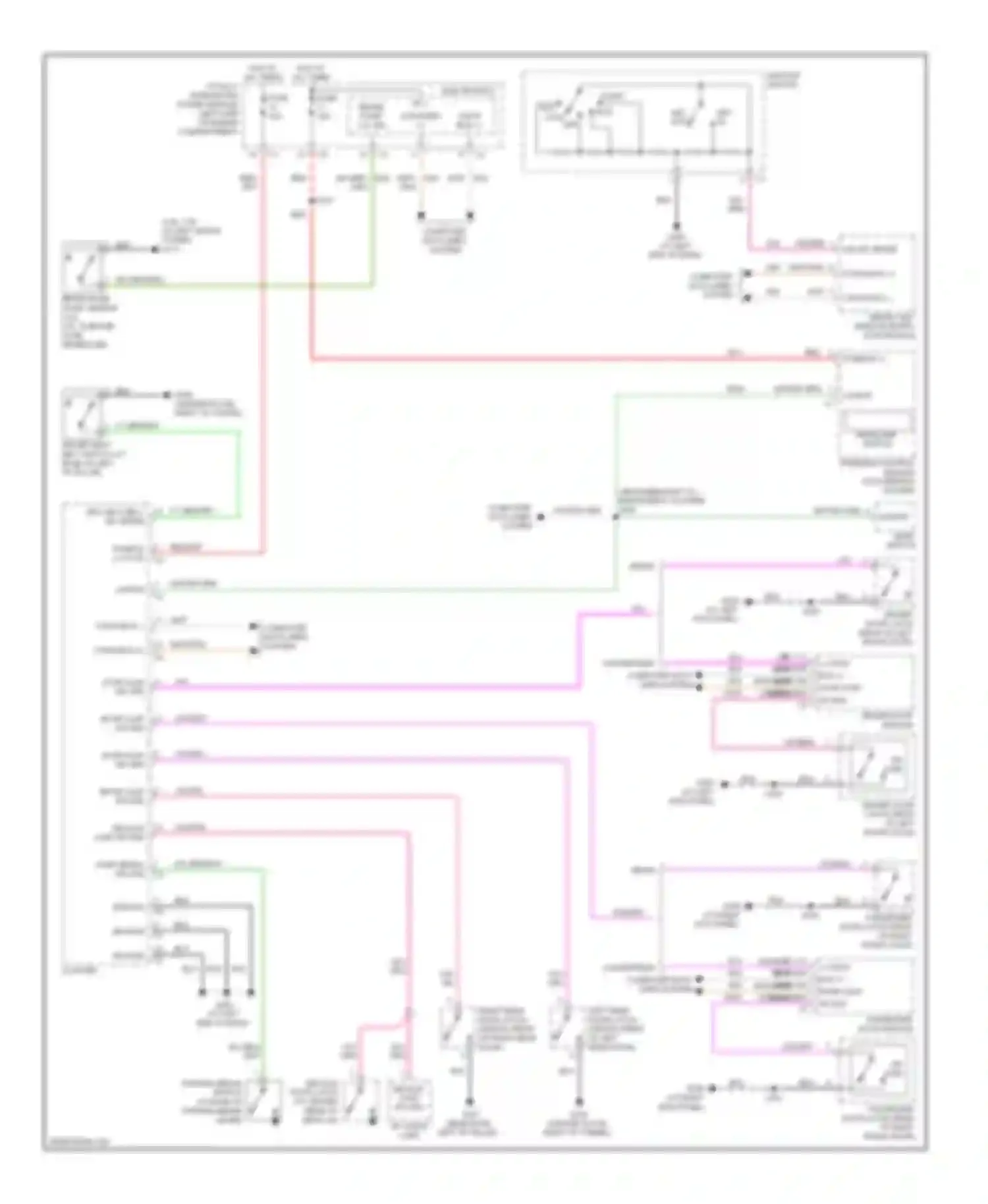 Avenger Dodge II (2007-2010): Chime circuit