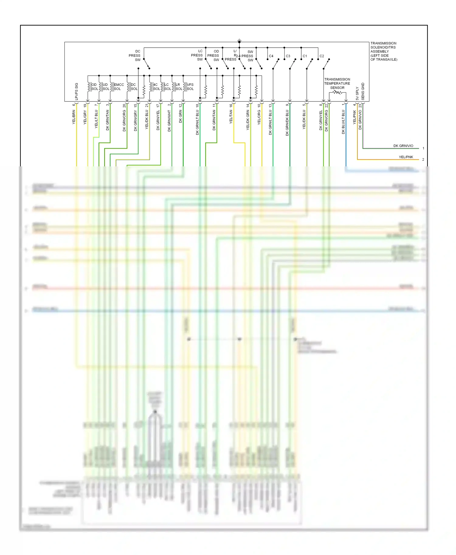 Dodge Avenger II (2007-2010) 2-4 lr ctrl wiring diagram  (1 of 1)