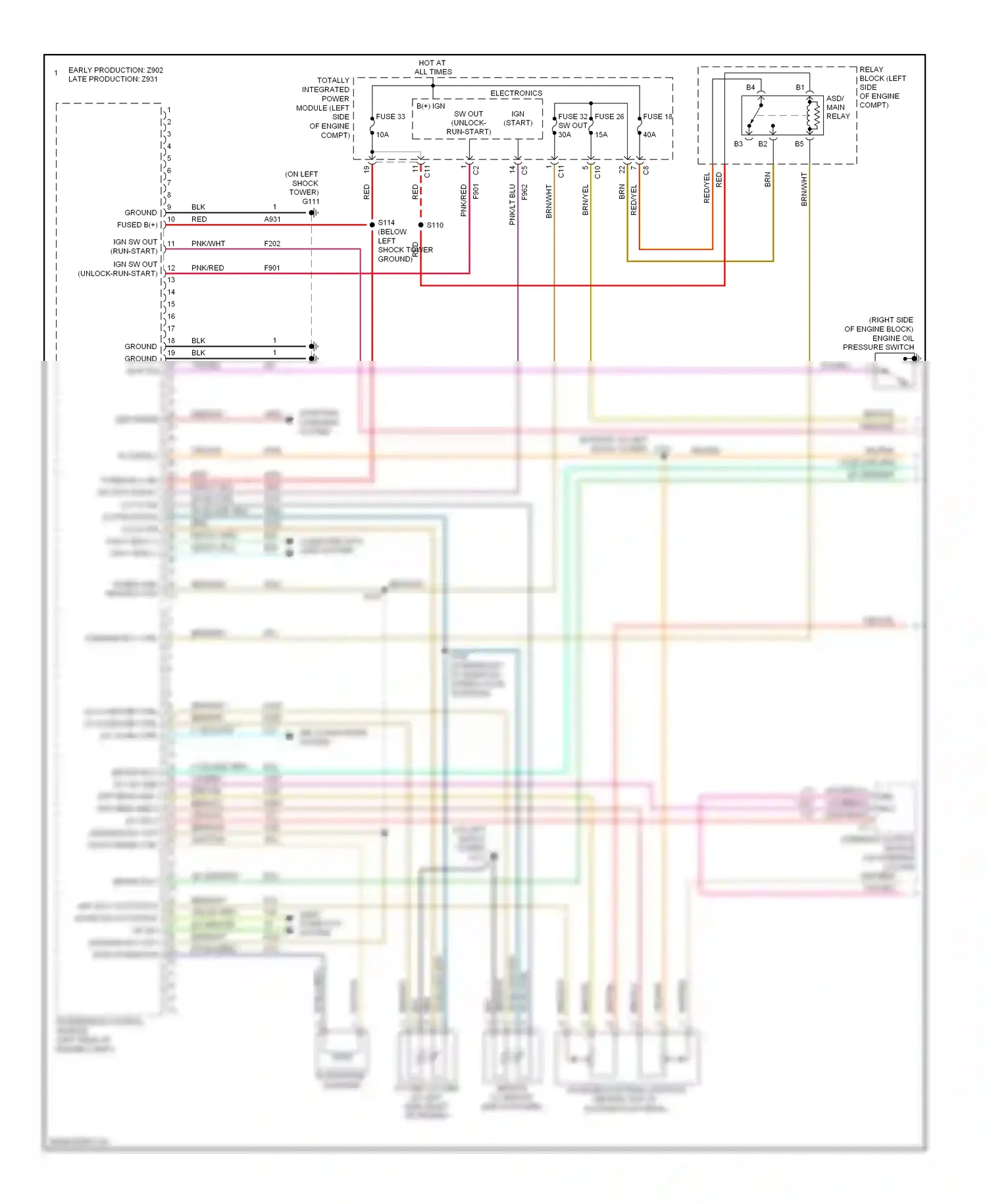 Dodge Avenger II (2007-2010) asd/main rly ctrl wiring diagram  (2 of 3)