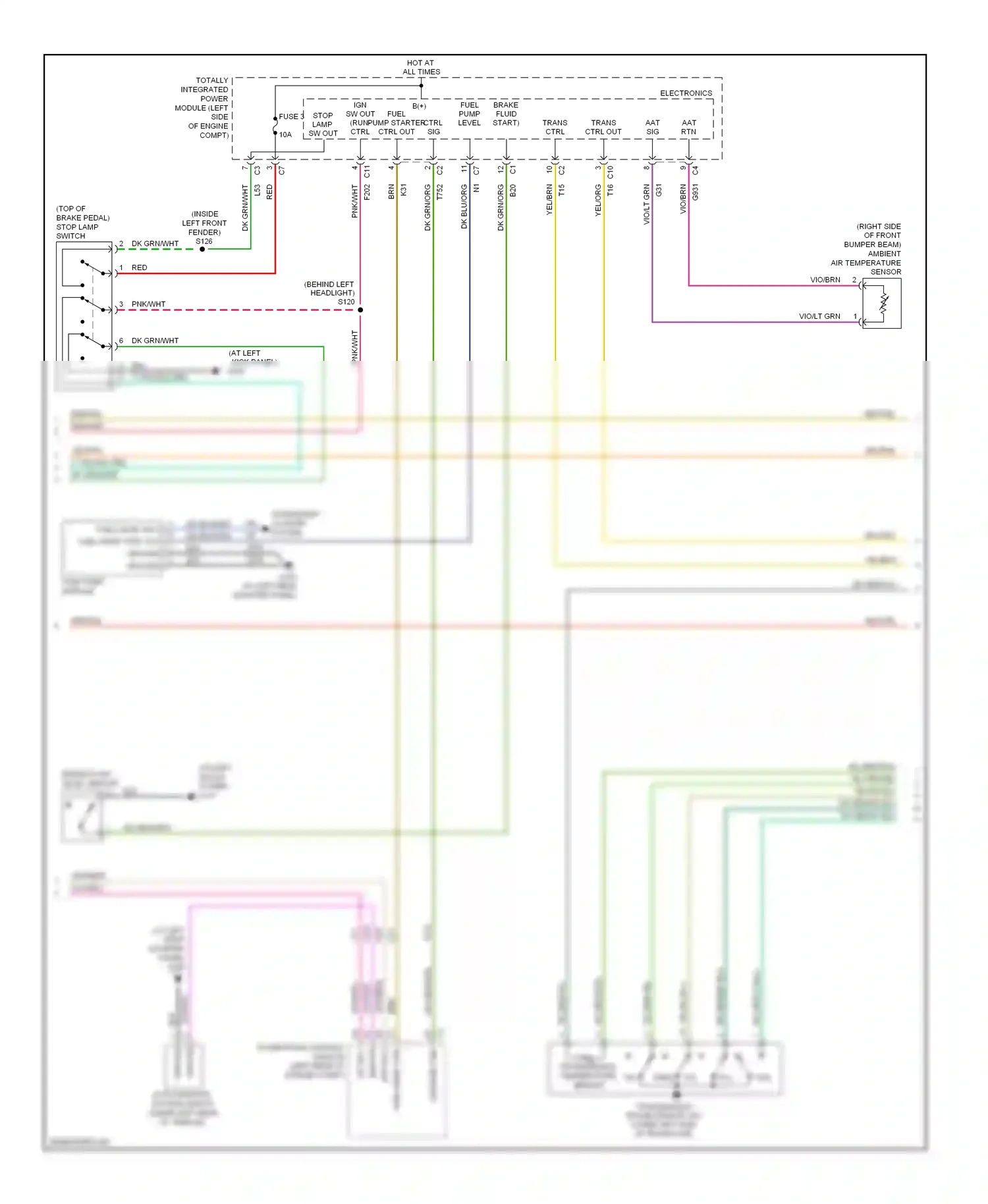 Dodge Avenger II (2007-2010) b(+) fuel (run- pump starter ctrl level start) ctrl ctrl out sig wiring diagram  (1 of 1)