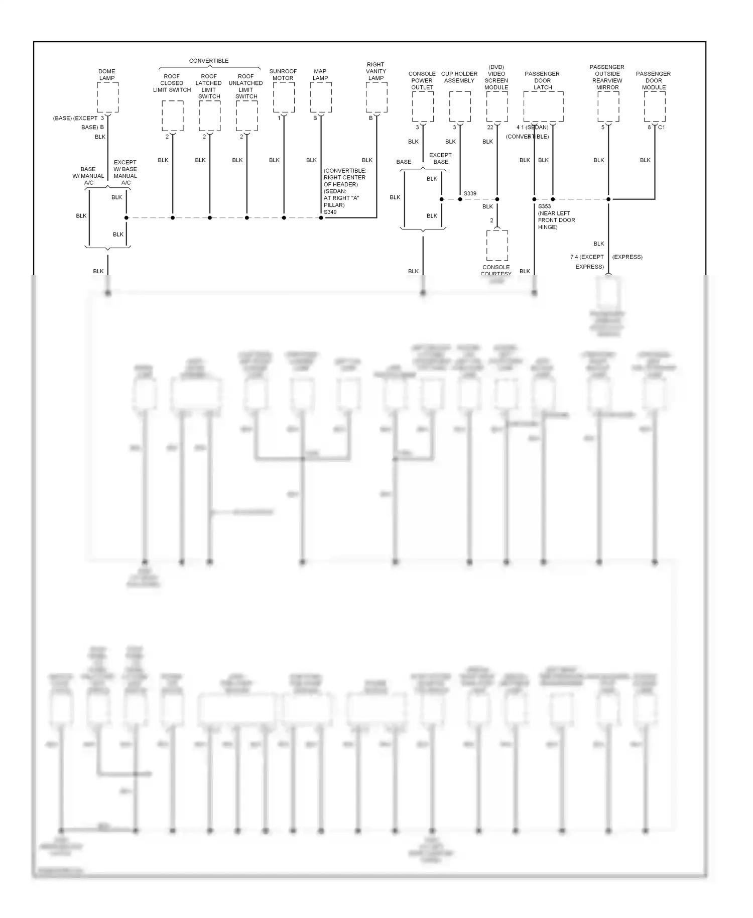 Dodge Avenger II (2007-2010) base except base wiring diagram  (1 of 1)