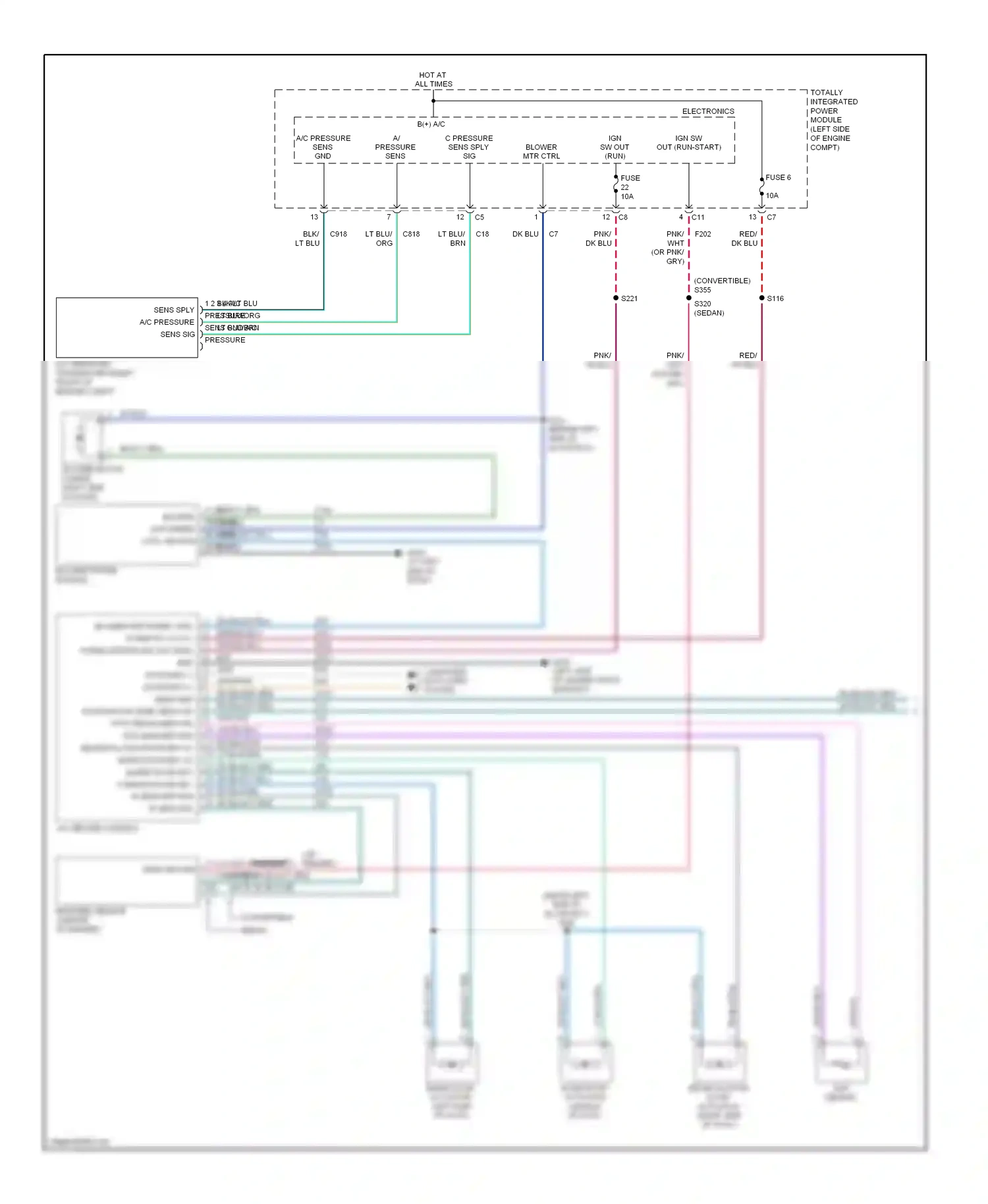 Dodge Avenger II (2007-2010) blower power module wiring diagram  (1 of 1)