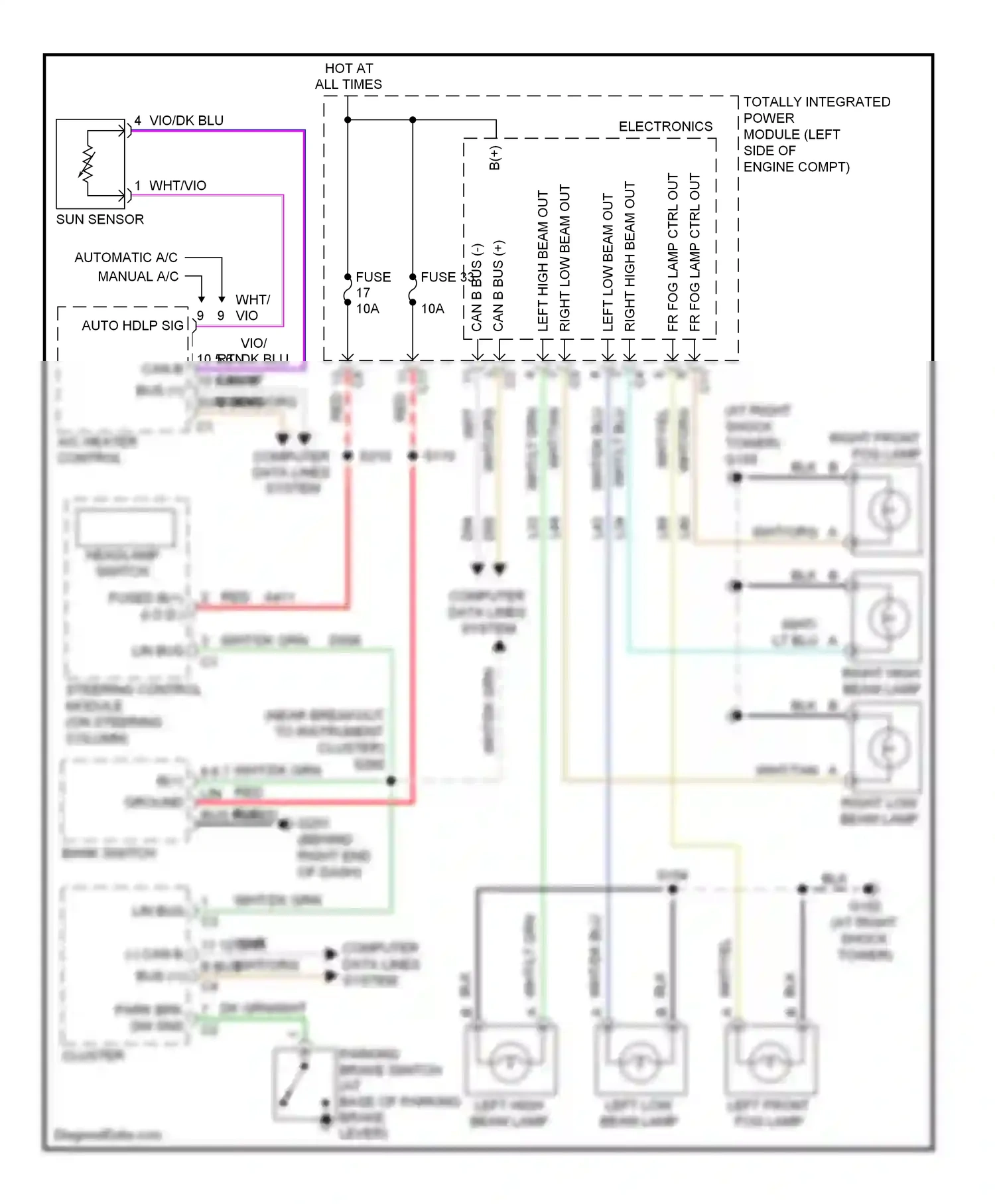 Dodge Avenger II (2007-2010) computer data lines system wiring diagram  (13 of 41)