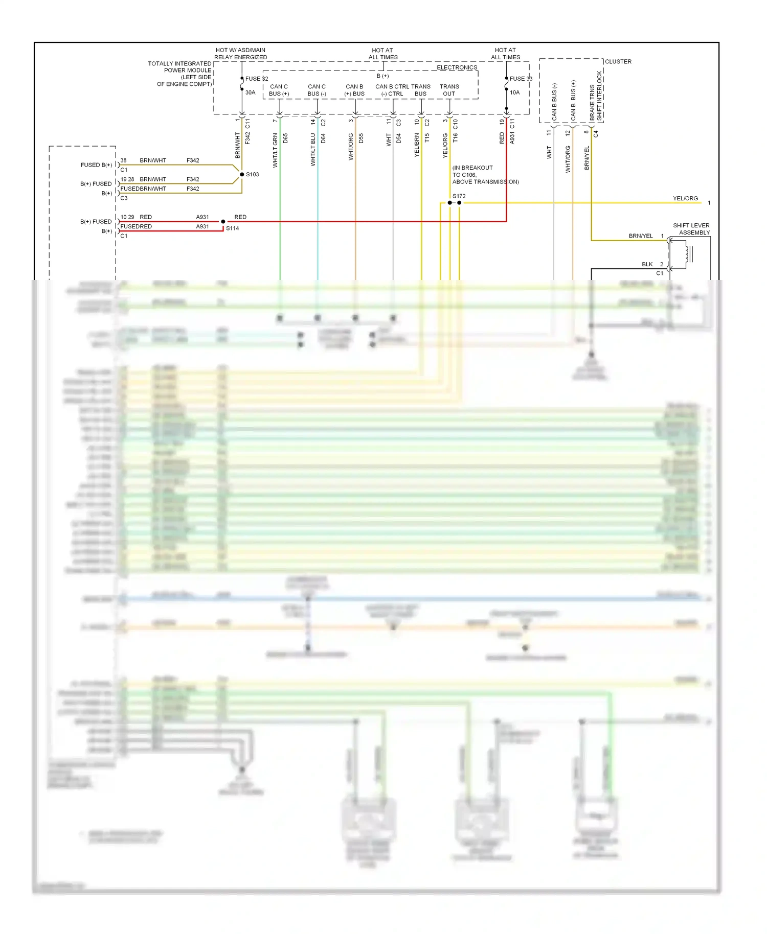 Dodge Avenger II (2007-2010) computer data lines system wiring diagram  (34 of 41)