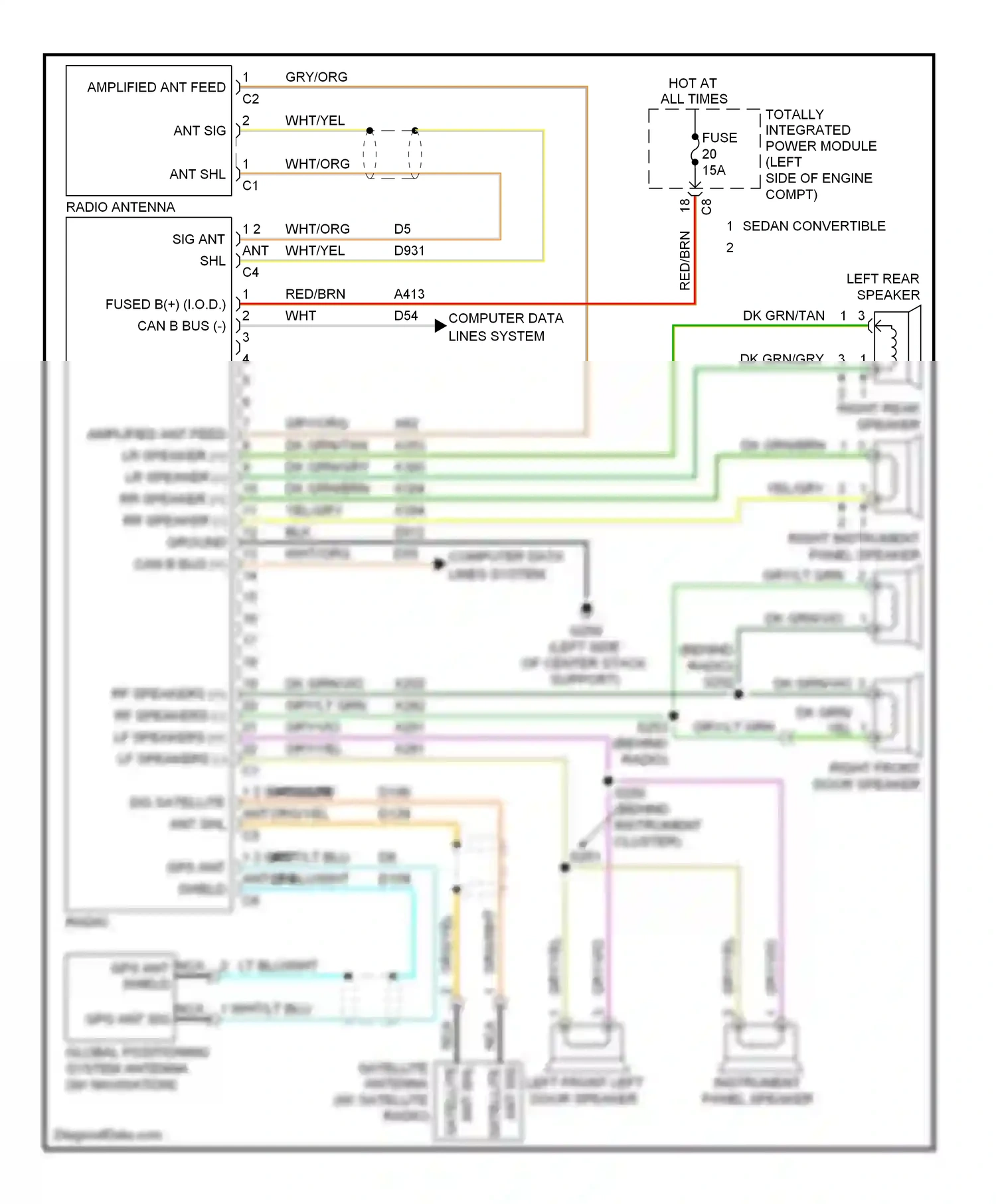Dodge Avenger II (2007-2010) computer data lines system wiring diagram  (29 of 41)