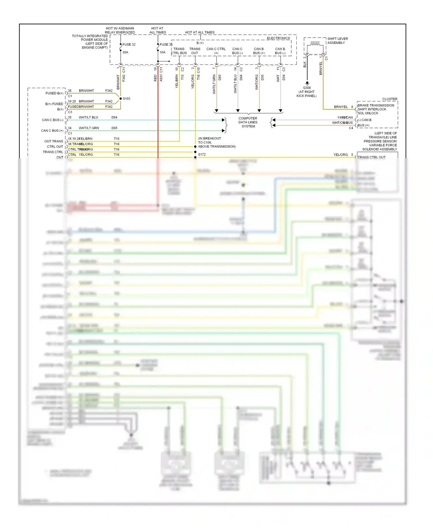 Dodge Avenger II (2007-2010) computer data lines system wiring diagram  (32 of 41)
