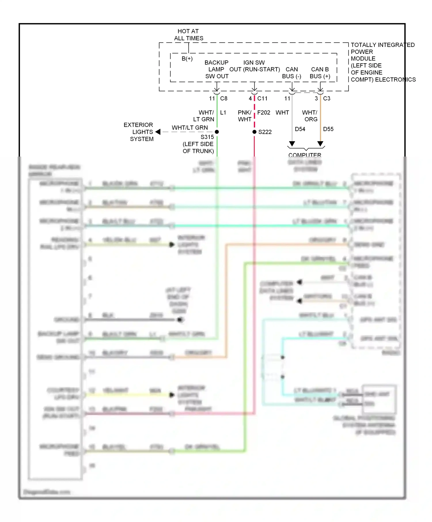 Dodge Avenger II (2007-2010) computer data lines system wiring diagram  (23 of 41)