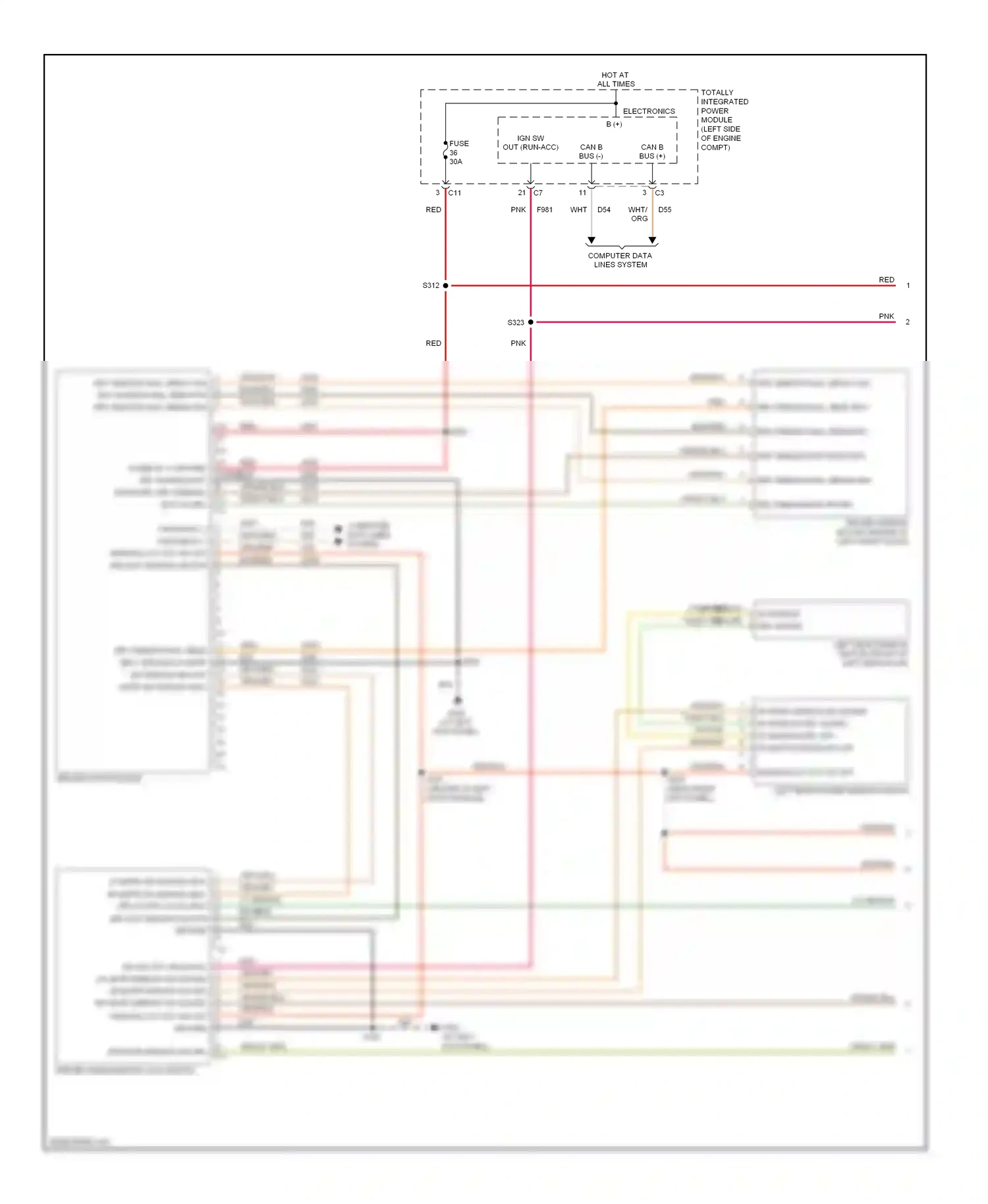 Dodge Avenger II (2007-2010) driver door module wiring diagram  (5 of 5)