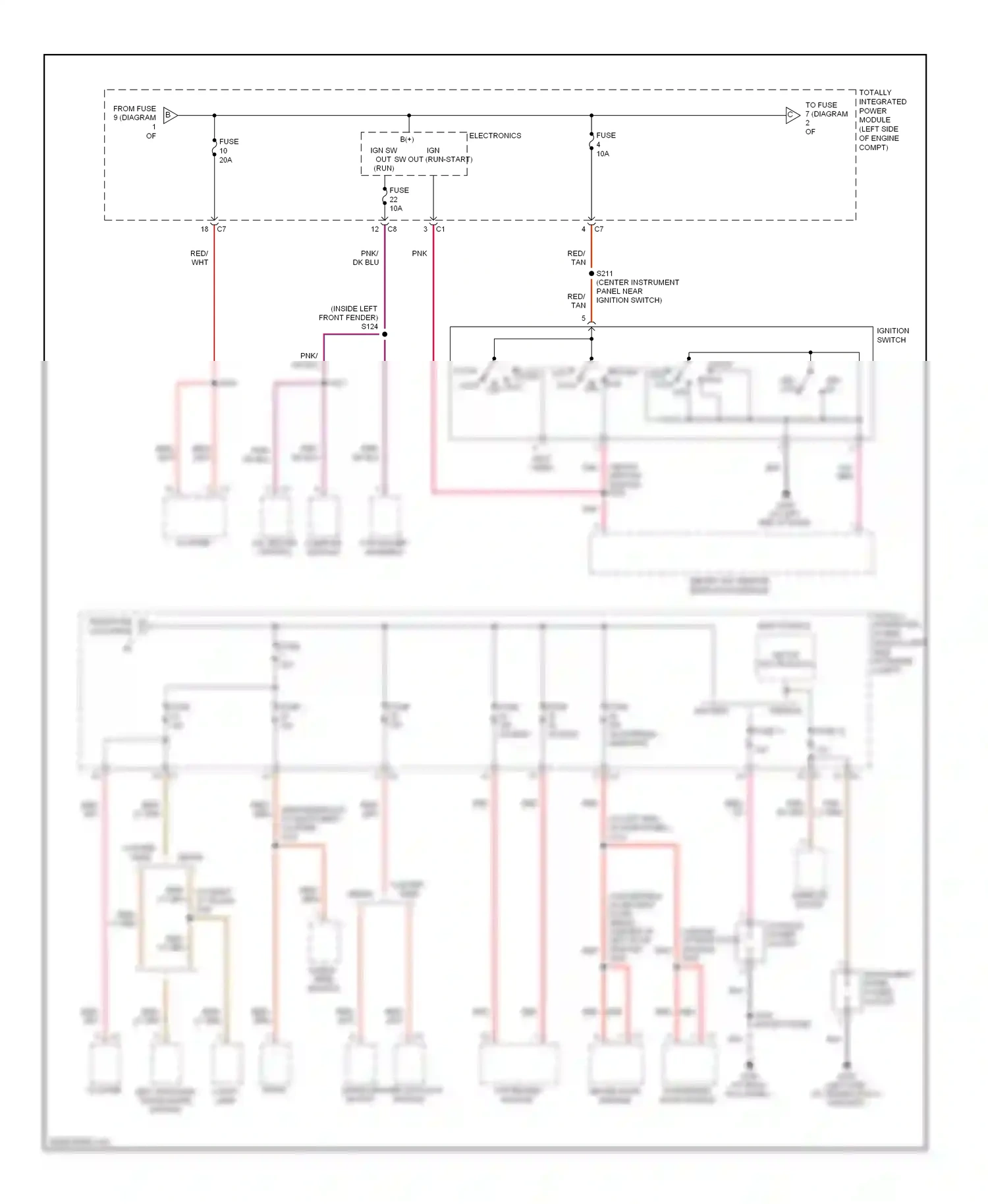 Dodge Avenger II (2007-2010) ignition wiring diagram  (1 of 1)