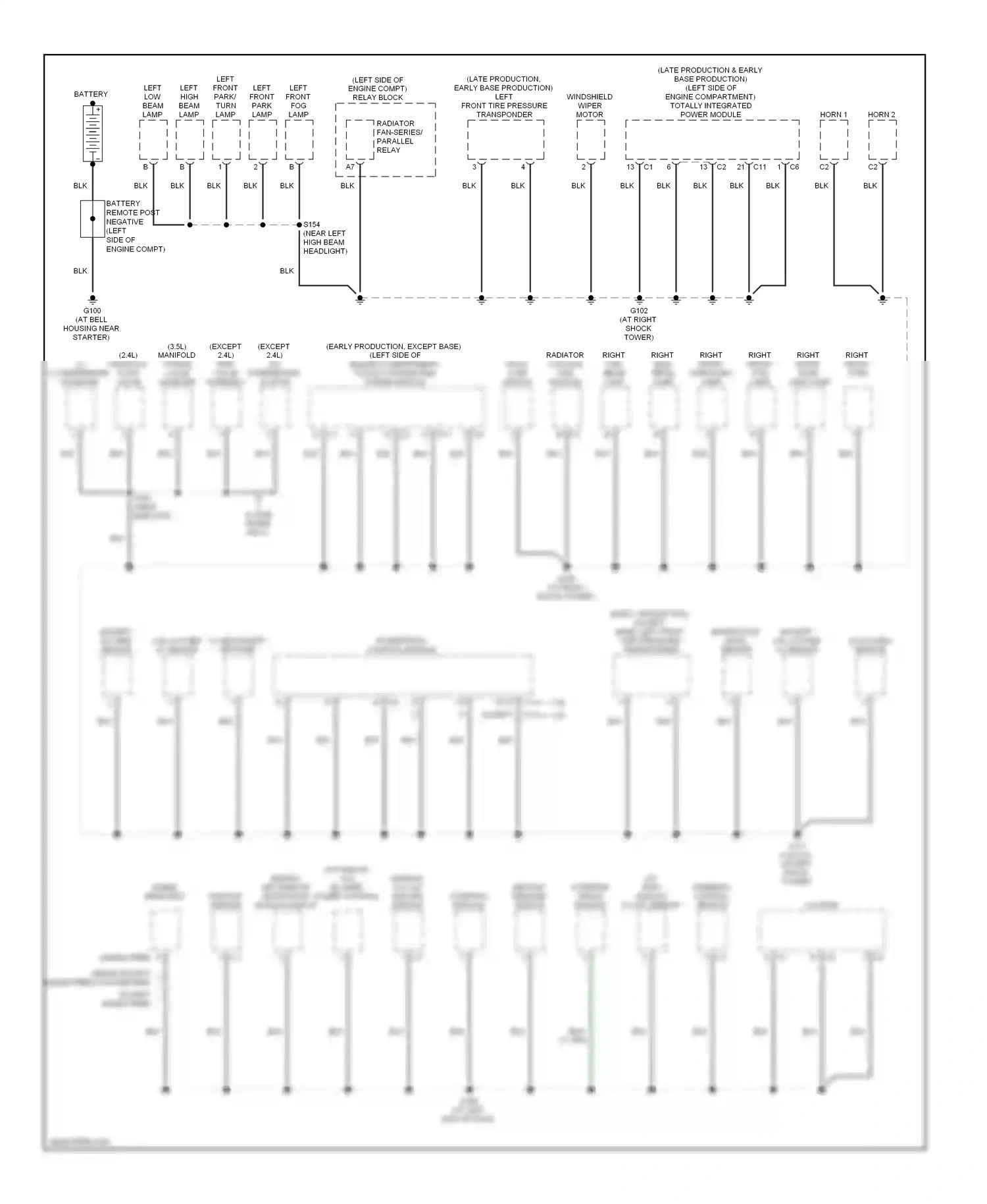 Dodge Avenger II (2007-2010) left wiring diagram  (1 of 1)