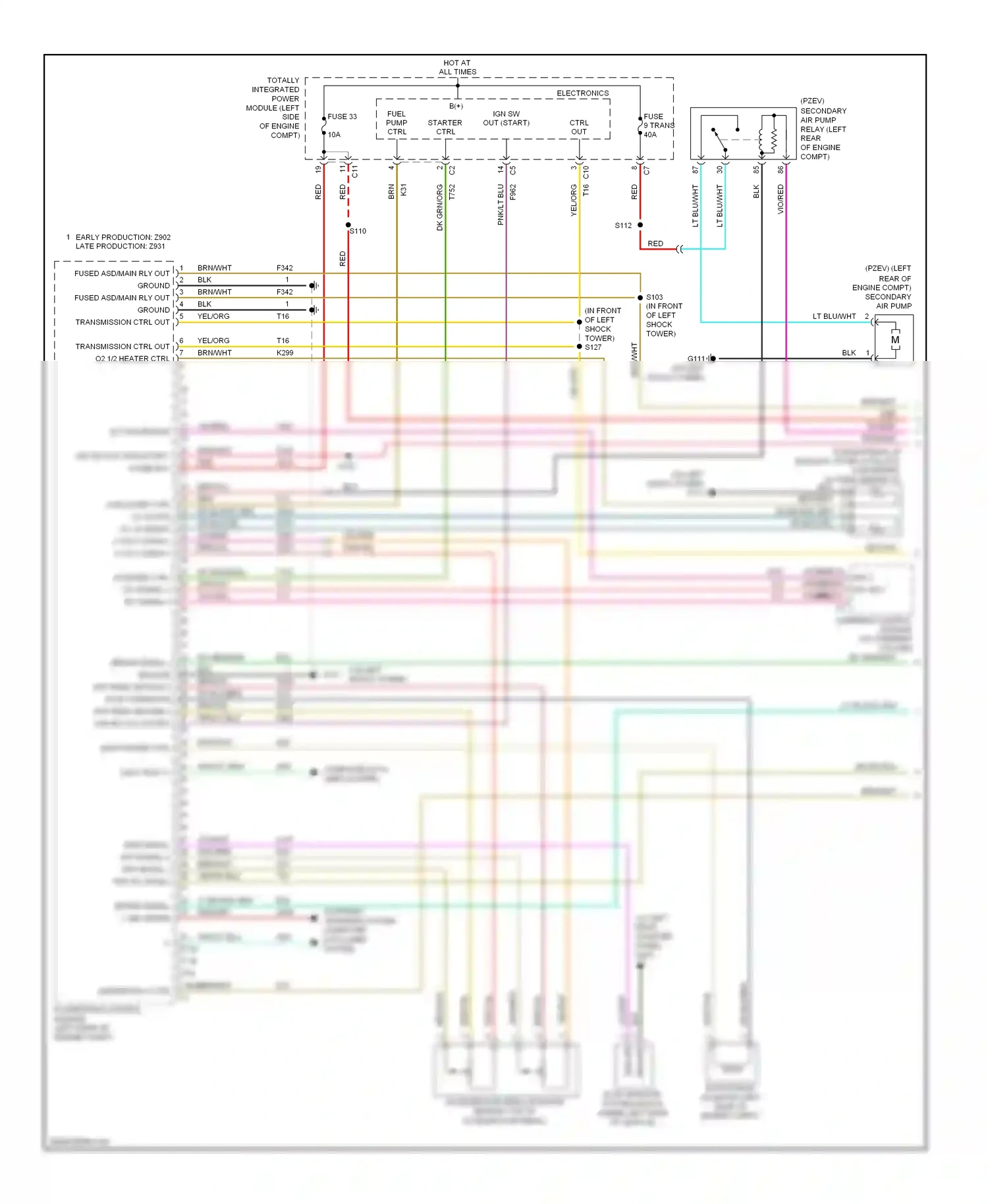 Dodge Avenger II (2007-2010) steering control module (on steering column) wiring diagram  (8 of 13)