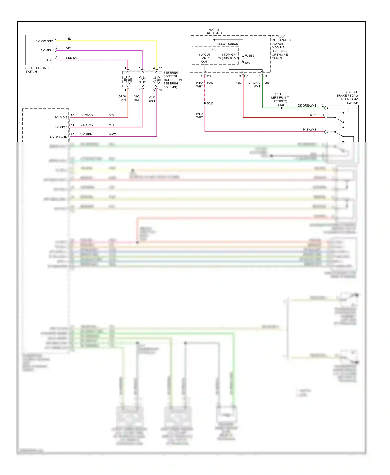 Dodge Avenger II (2007-2010) transfer speed sensor wiring diagram  (1 of 2)