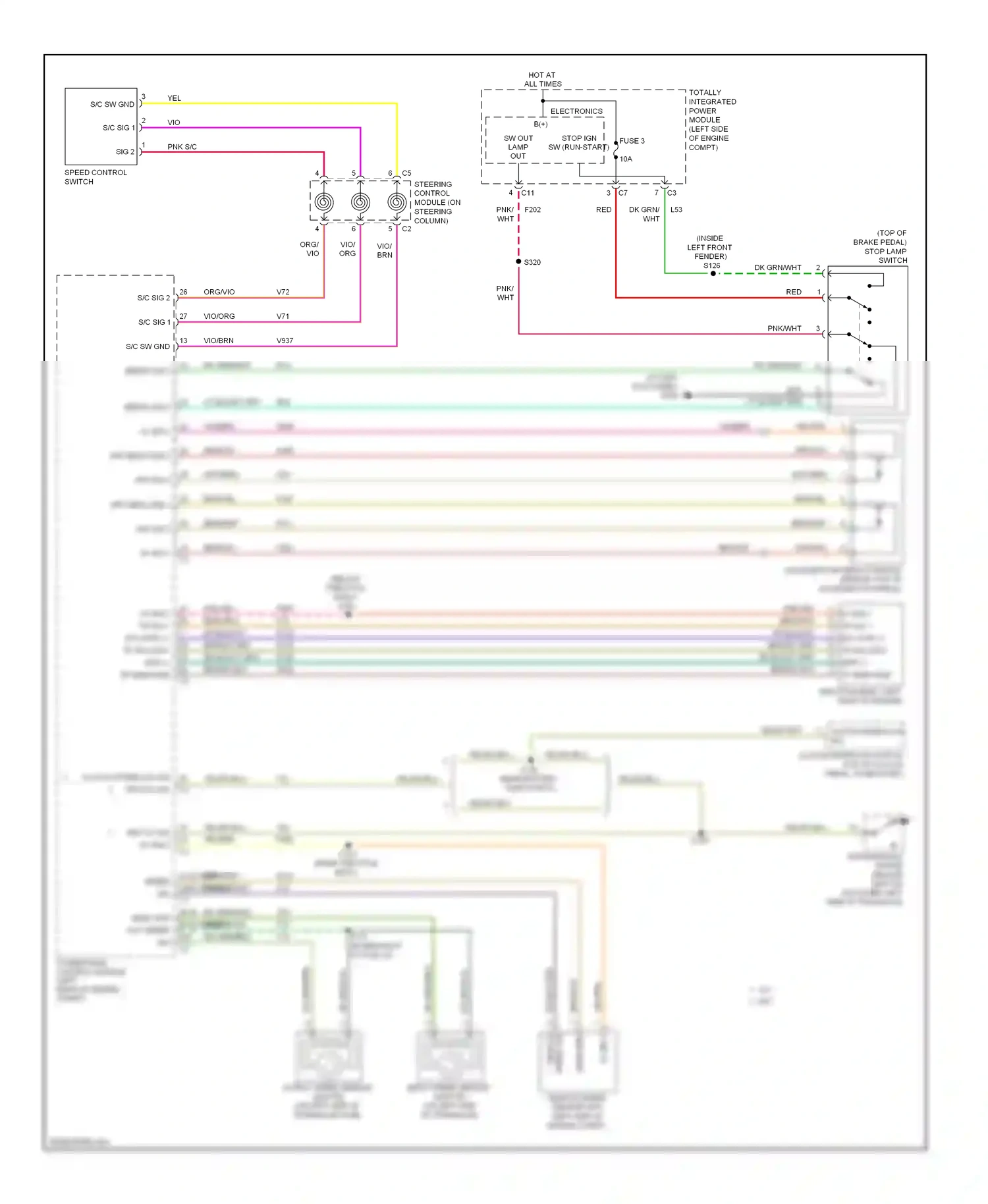 Dodge Avenger II (2007-2010) transmission range sensor wiring diagram  (1 of 1)
