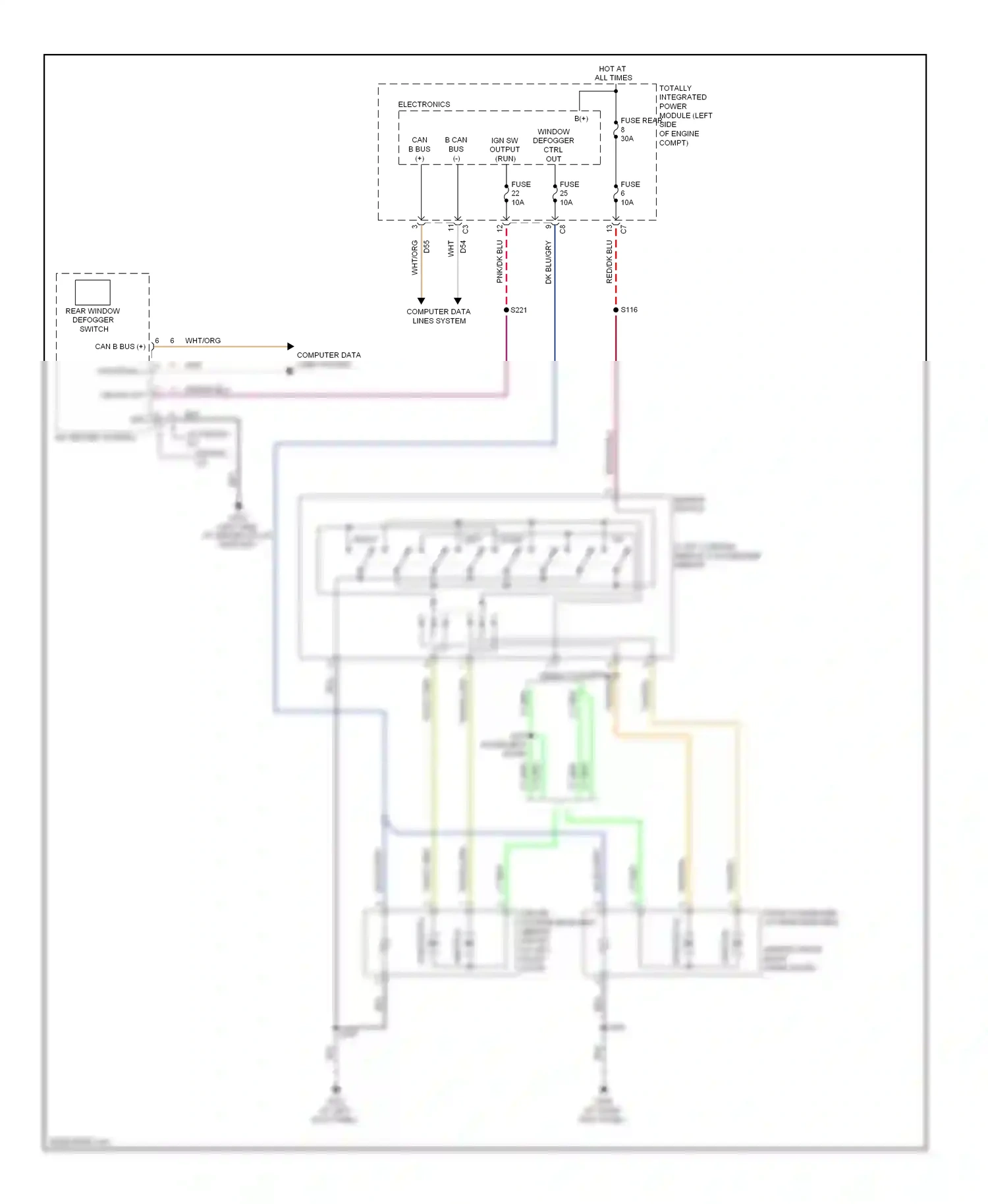Dodge Avenger II (2007-2010) vertical wiring diagram  (1 of 1)